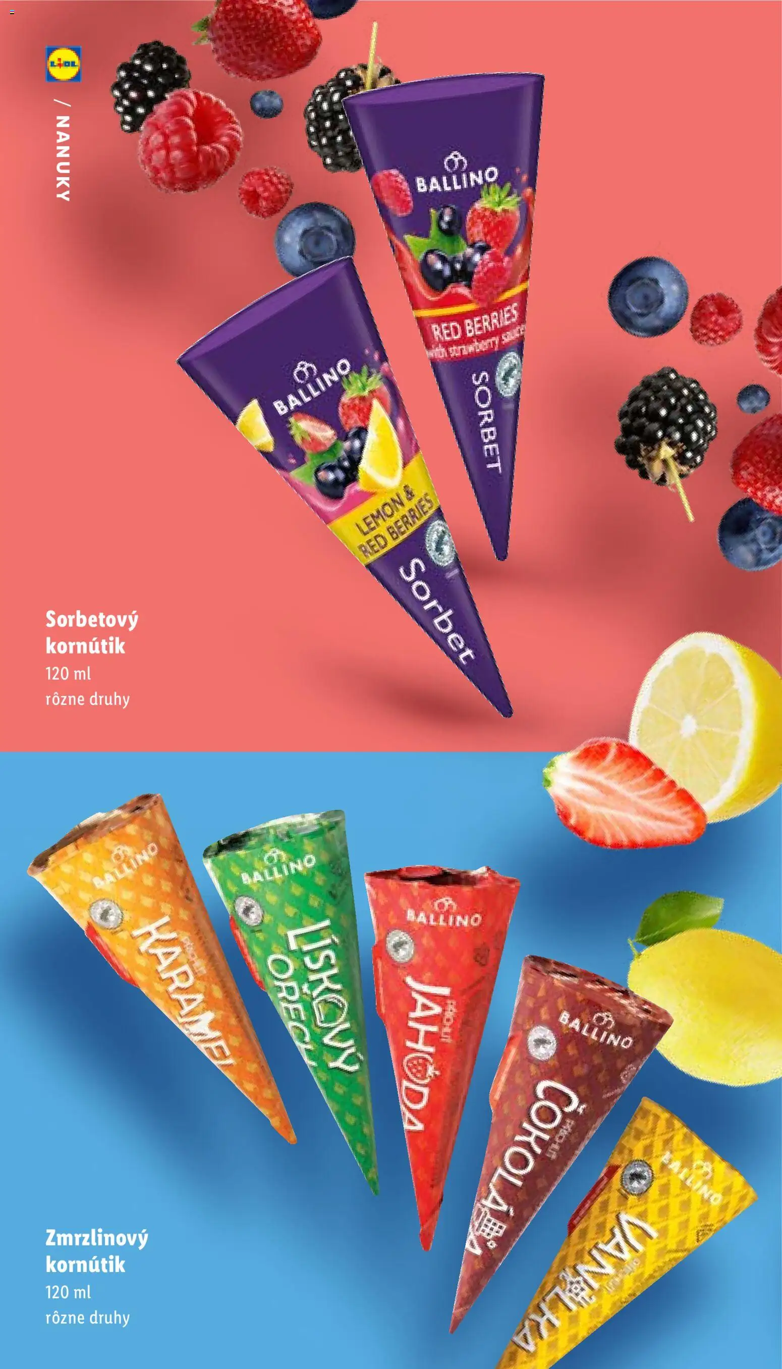 Nové Lidl akcie – leták je platný od 05.05.2026 | Strana: 31 | Produkty: Sorbet, Nanuky