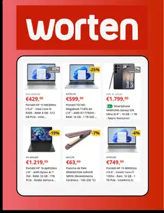 Vista previa Worten folleto válido desde el 28.04.2026 | Página: 2 | Productos: Portátil HP, Smartphone, Plancha, Plancha de pelo