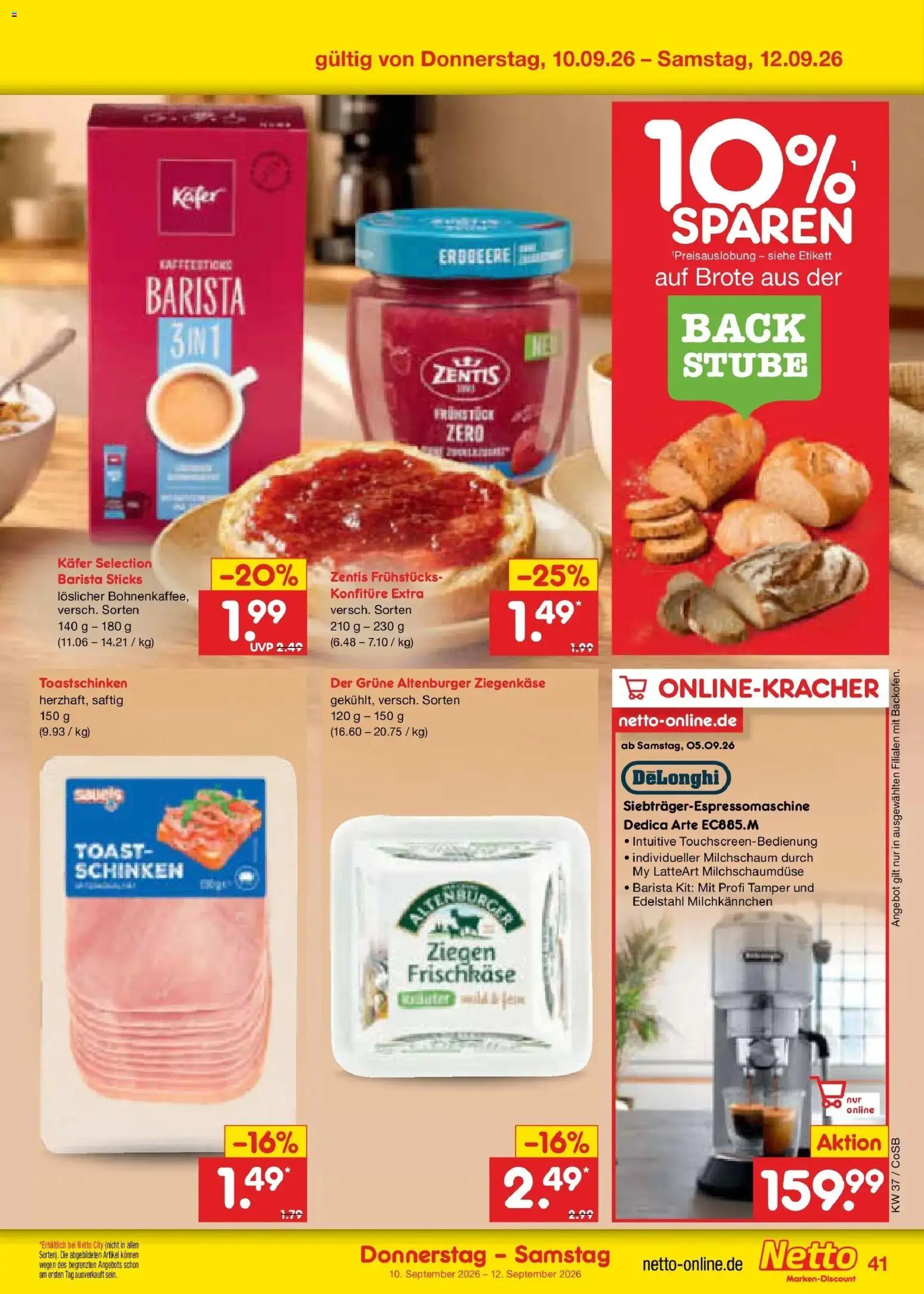 Netto Marken-Discount Prospekt Leipzig – gültig ab 07.09.2026 | Seite: 59 | Produkte: Toast, Ziegenkäse, Toastschinken, Frischkase