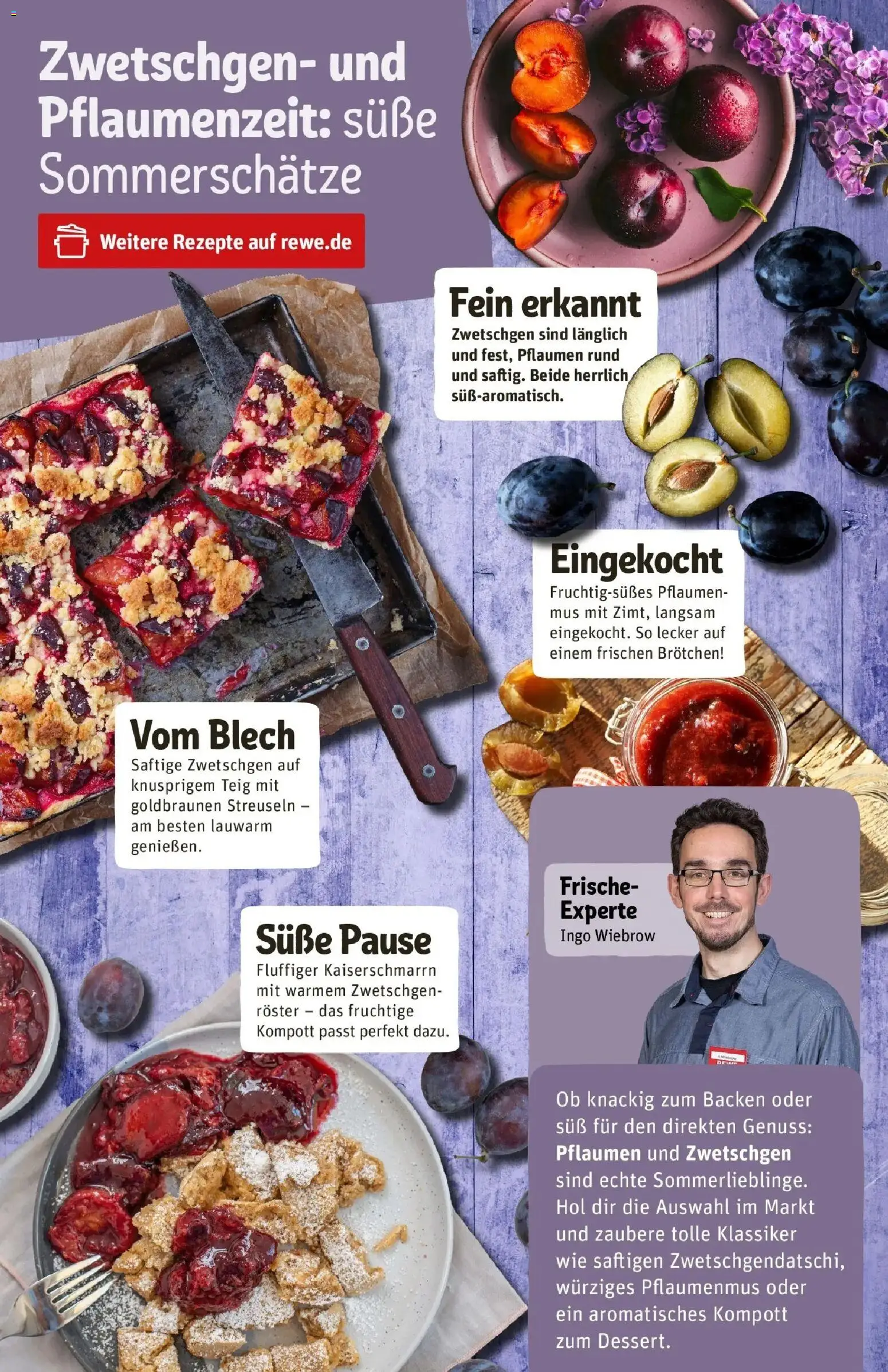 REWE Prospekt ab 24.08.2026 zum Blättern » Angebote | Seite: 15 | Produkte: Pflaumen, Zwetschgen