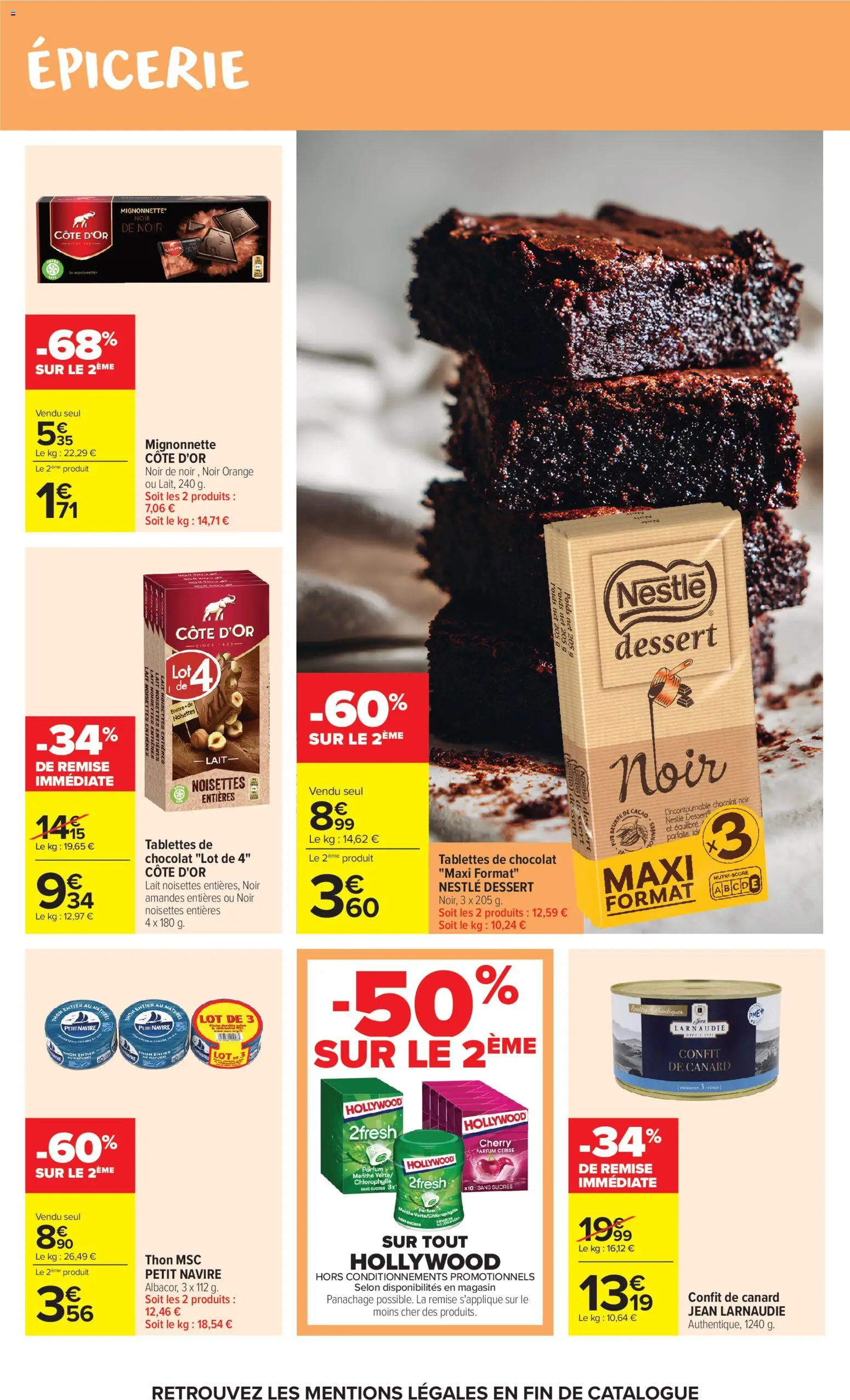 {H1} | Page: 35 | Produits: Noisettes, Jean, Thon, Amandes