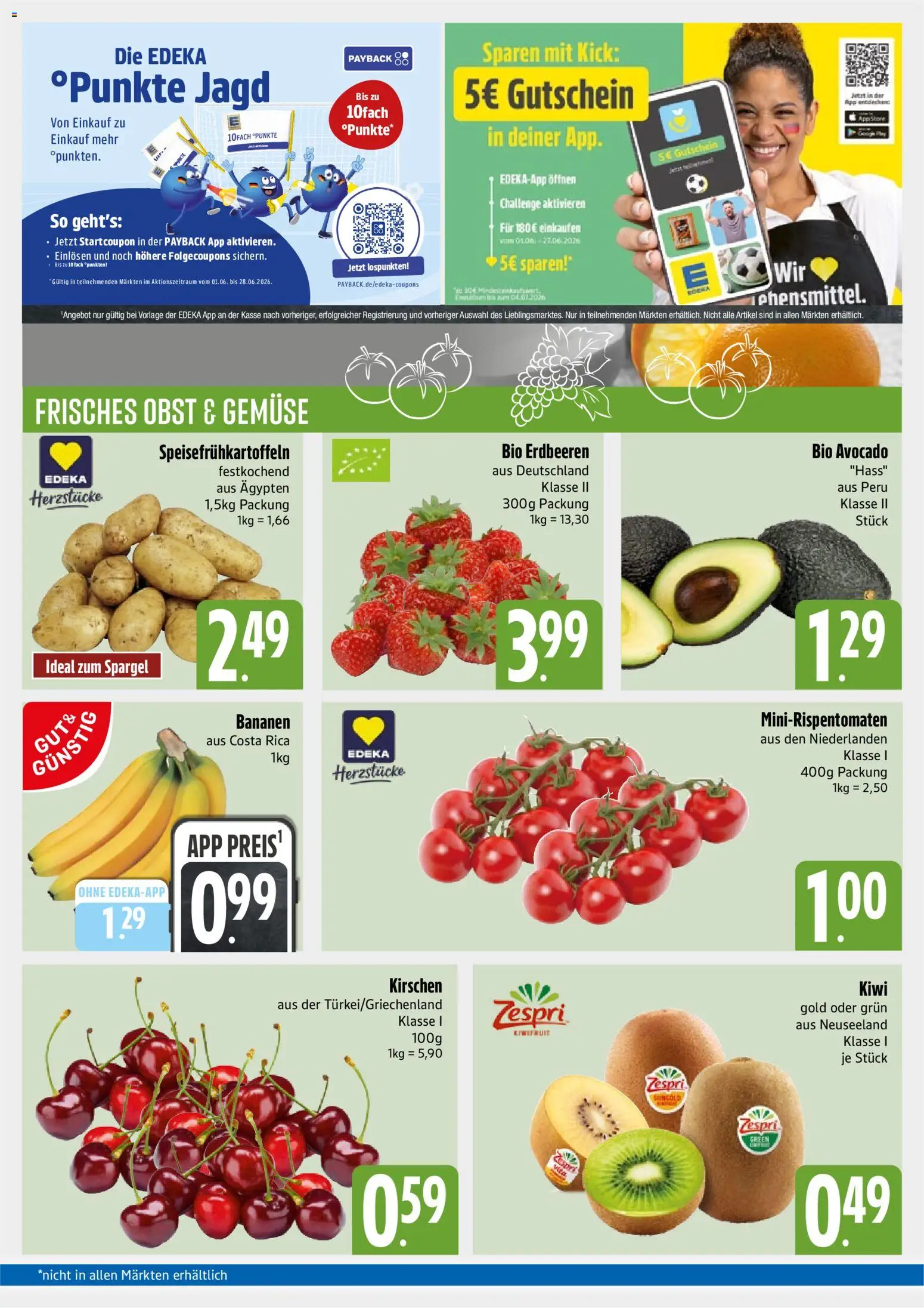 E xpress Prospekt – gültig ab 08.06.2026 | Seite: 3 | Produkte: Spargel, Gemüse, Obst, Erdbeeren