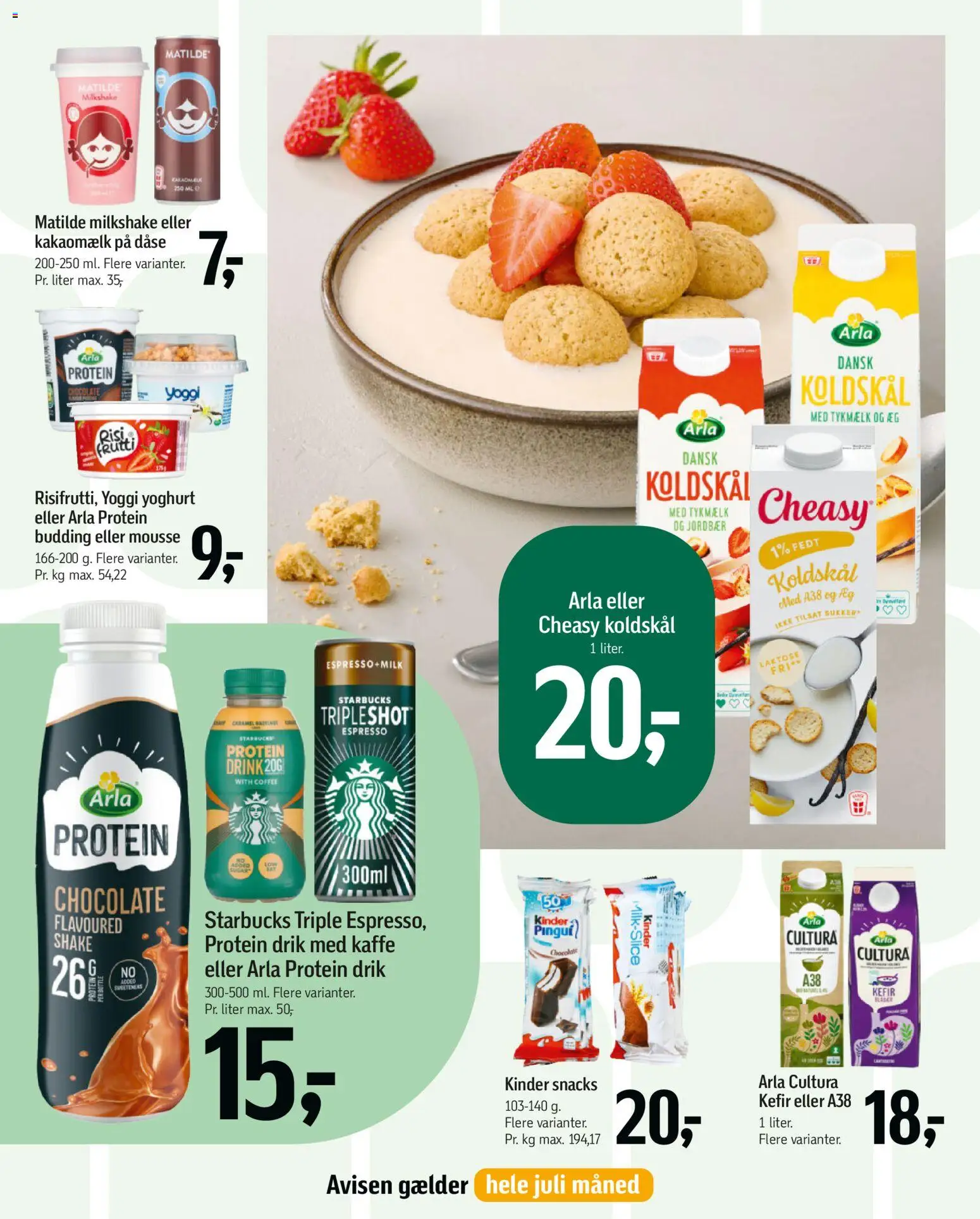 Føtex tilbudsavis – gyldig fra 26/06/2026 | Side: 58 | Produkter: Yoghurt, Jordbær, Kakaomælk, Snacks