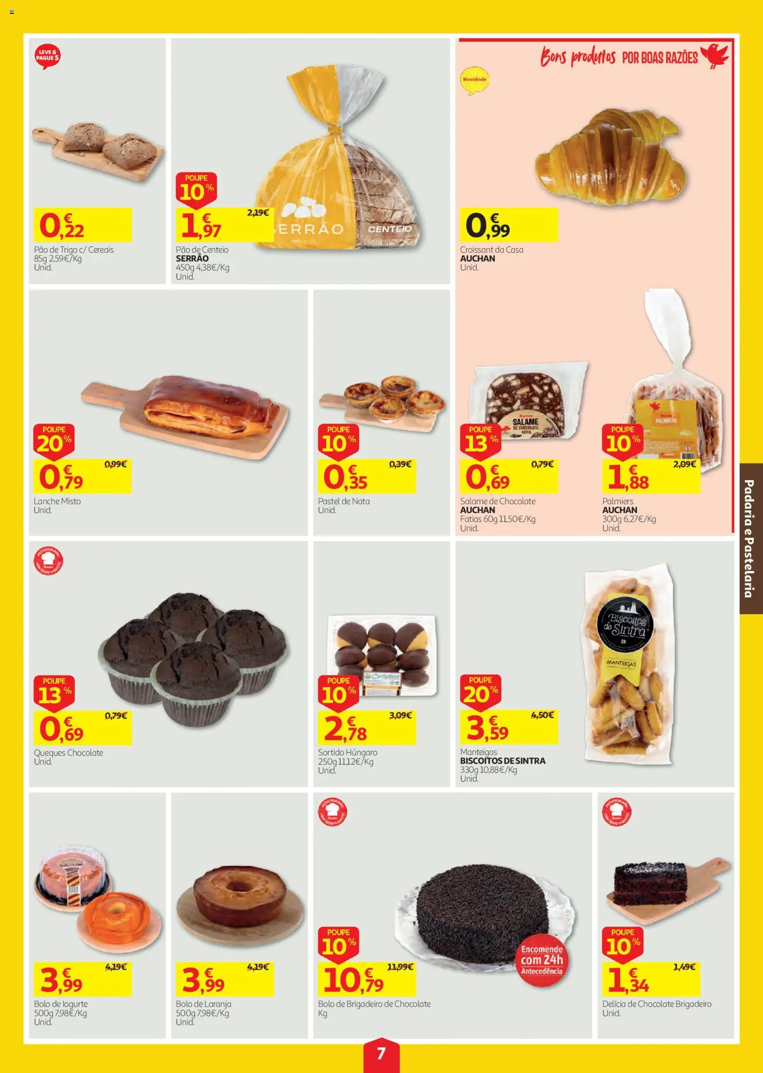 Auchan folheto │ válido de 03/09/2026 | Página: 7 | Produtos: Queques, Bolo, Pão de trigo, Cereais