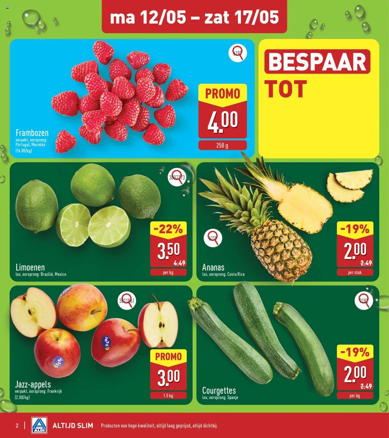 {H1} | Pagina: 2 | Producten: Ananas, Frambozen
