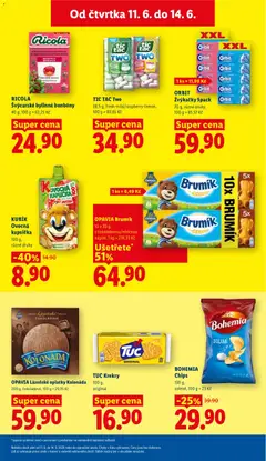 Náhled letáku Ricola Švýcarské bylinné bonbóny, 40 g, 100 g = 62,25 Kč od 11.06.2026 | Strana: 23