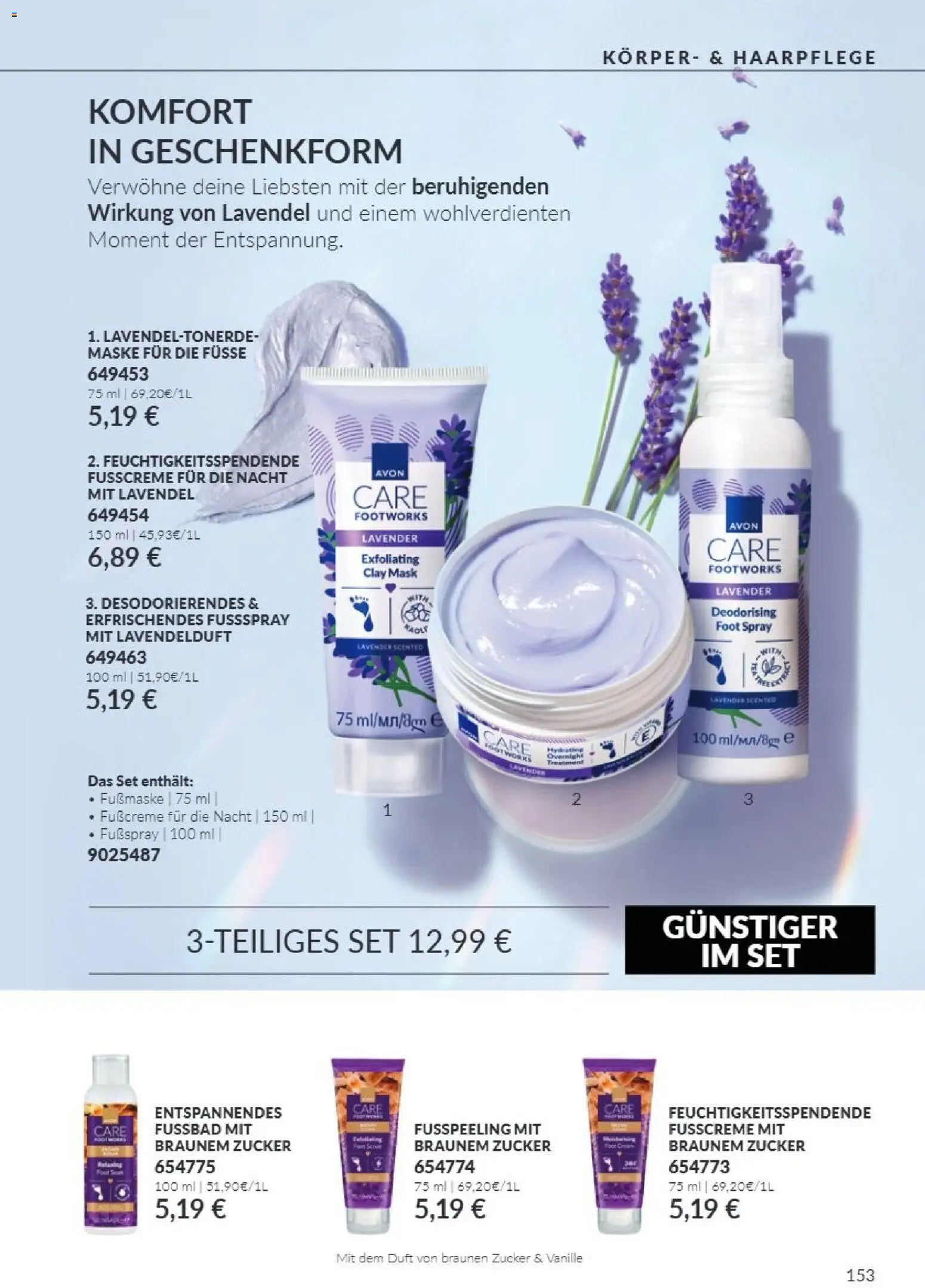 Avon Black Friday – gültig ab 01.11.2026 | Seite: 153 | Produkte: Duft, Zucker, Fußspray, Fußmaske
