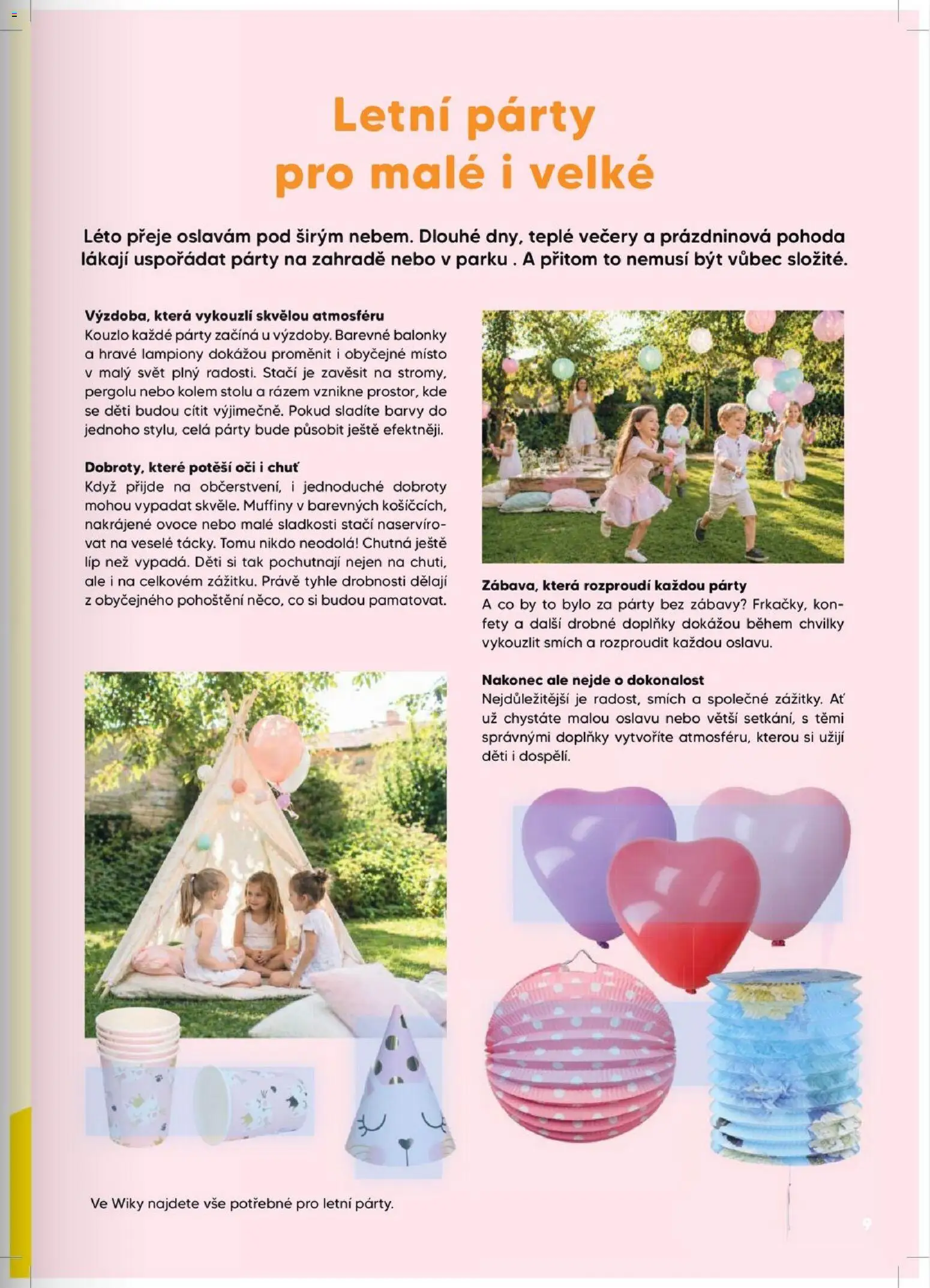 Wiky katalog od 03.06.2026 | Strana: 9 | Produkty: Balonky, Ovoce, Sladkosti, Barvy