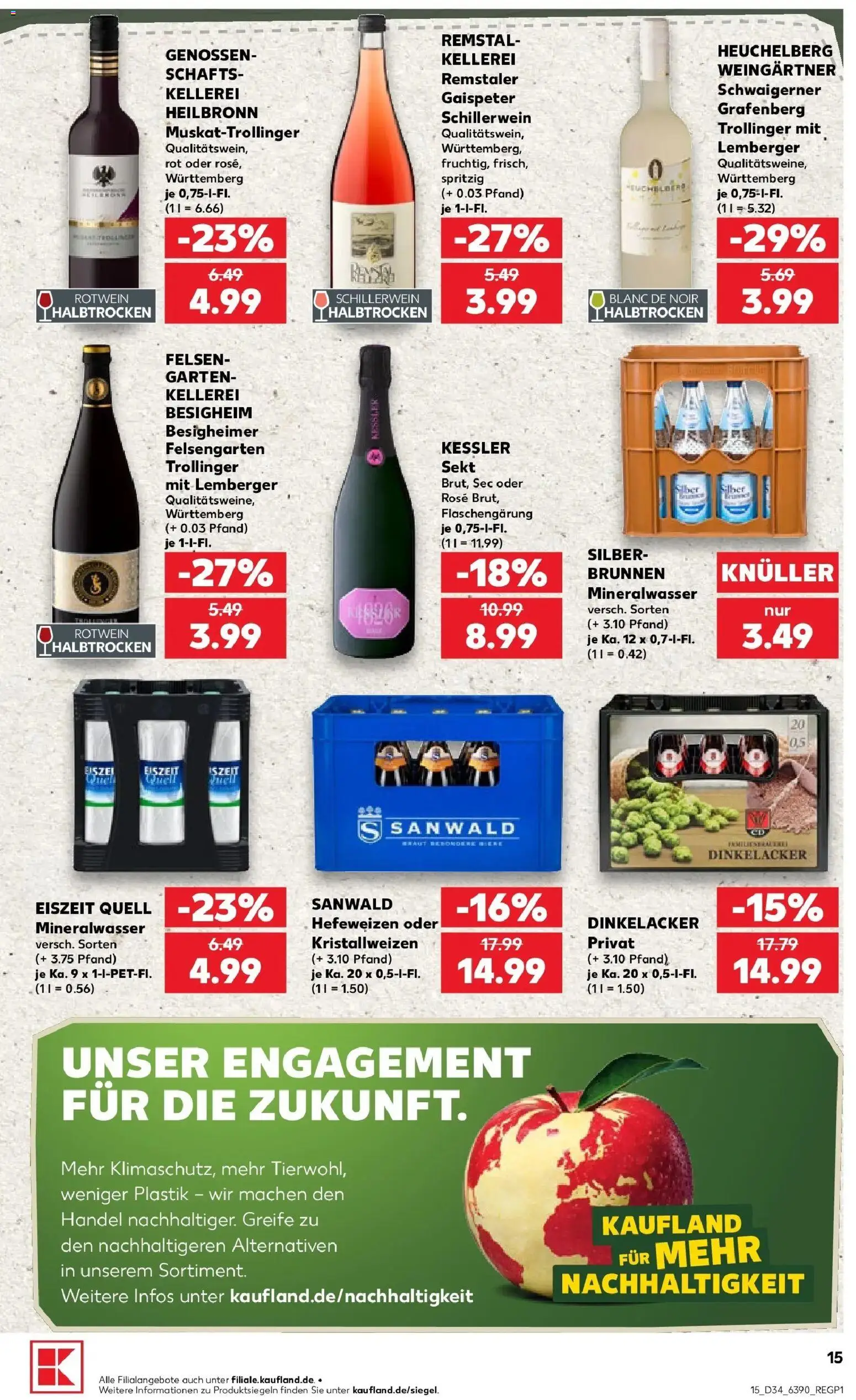 Prospekt Kaufland ab 17.08.2026 » Angebote Online zum Blättern | Seite: 26 | Produkte: Rotwein, Sekt, Mineralwasser
