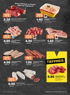 Optigal Pouletbrust Aufschnitt, Schweiz, 2 x 100 g, (100 g = 2.48) ab 30.04.2026 gültig | Seite: 7 | Produkte: Pouletbrust, Salami