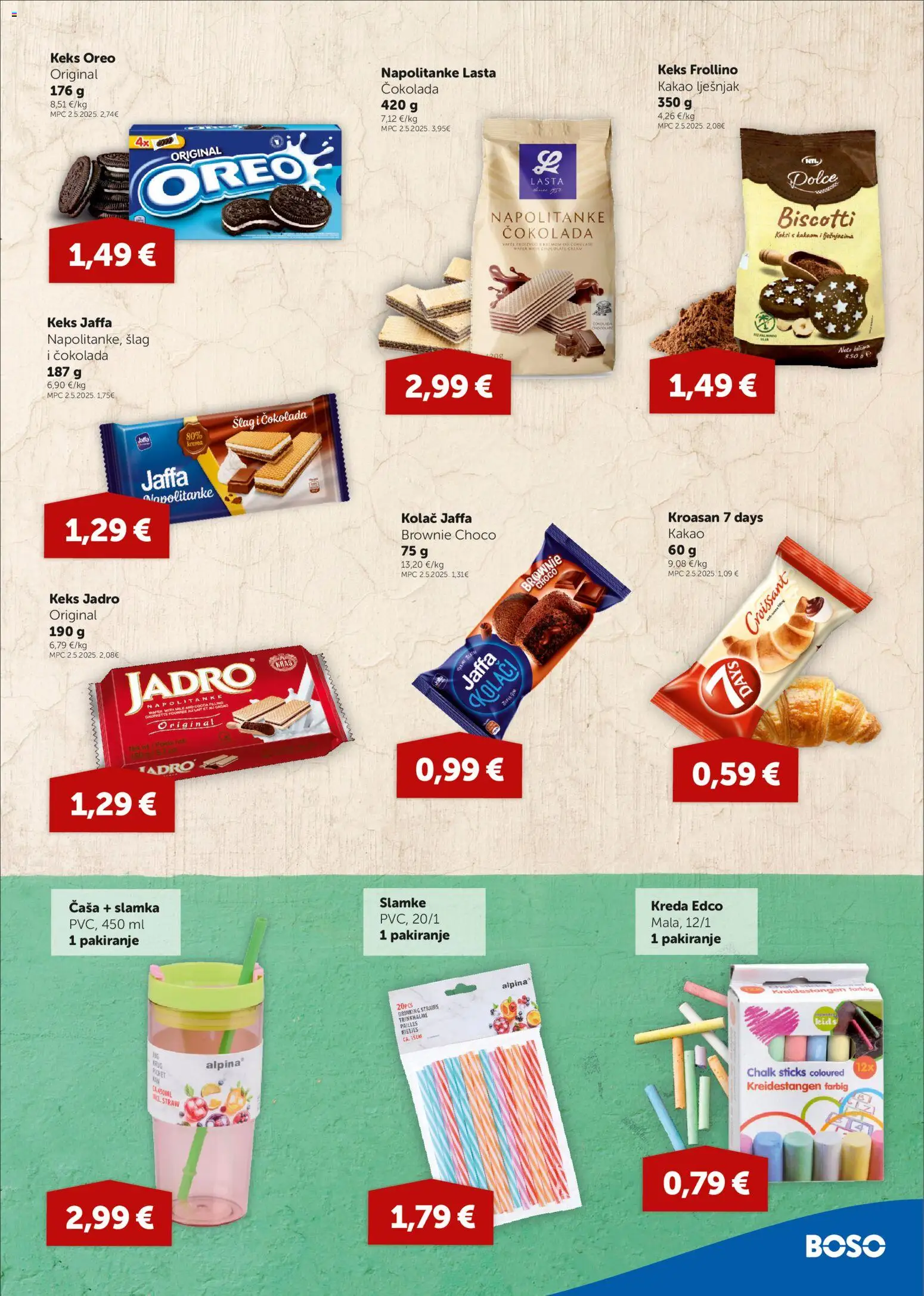 Boso katalog | vrijedi od 07.05.2026 | Stranica: 11 | Proizvodi: Keks, Lješnjak, Kakao, Kroasan