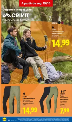 Pré-visualização CRIVIT Calças Desportivas para Senhora, Calças 78% Poliéster, 22% elastano (LYCRA®). Disponível em tamanhos S ao L. válido de 19/10/2026 | Página: 36