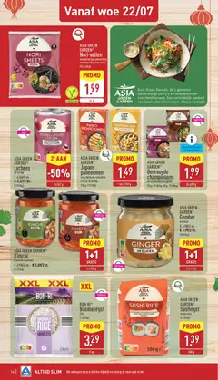 Aldi folder week 30 - Voorbeeld van een folder van Aldi, geldig van 20/07/2026 | Pagina: 14 | Producten: Rijst, Sushi, Gember