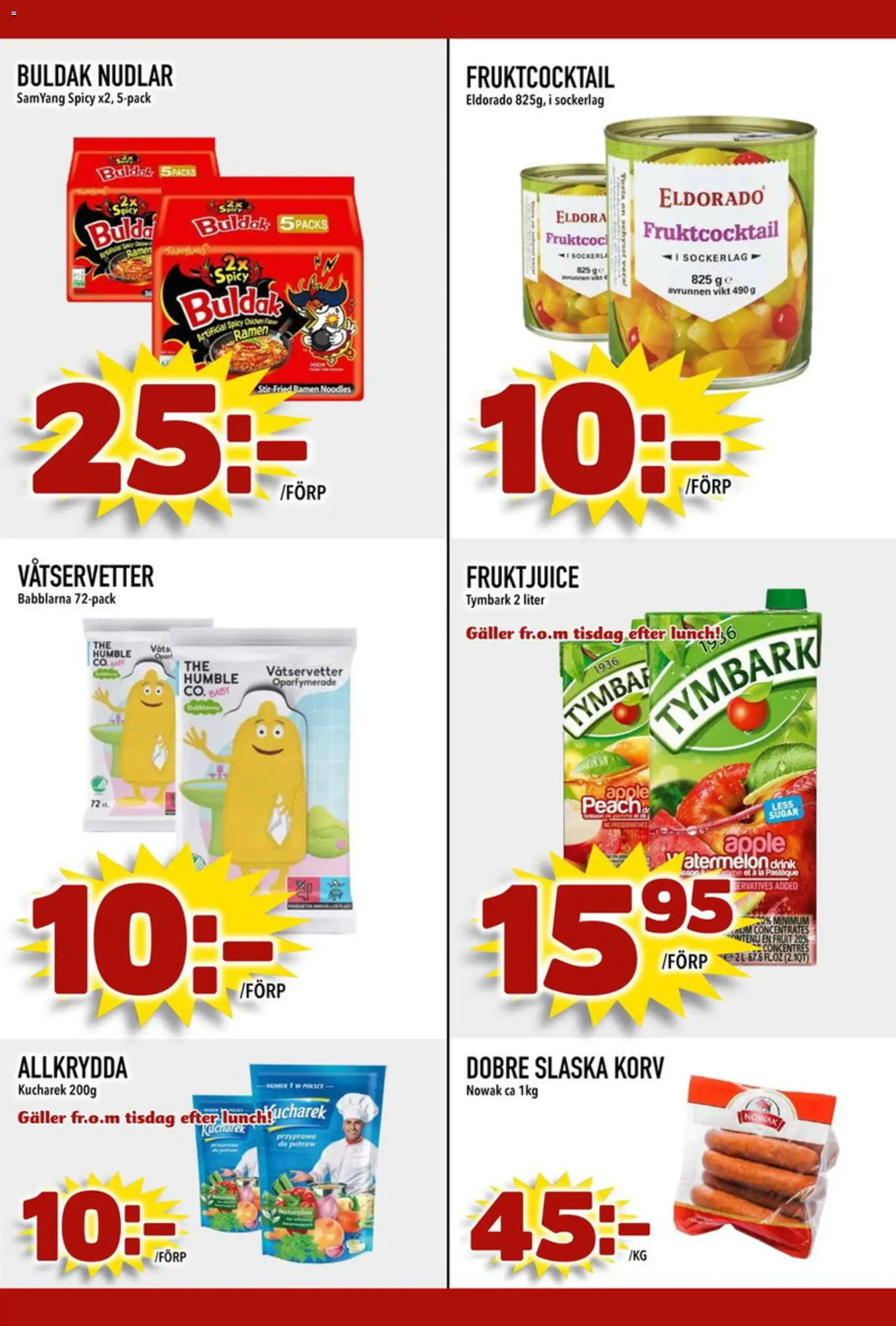 Din Mat reklamblad aktuell från 08.06.2026 | Sida: 3 | Produkter: Galler, Äpple