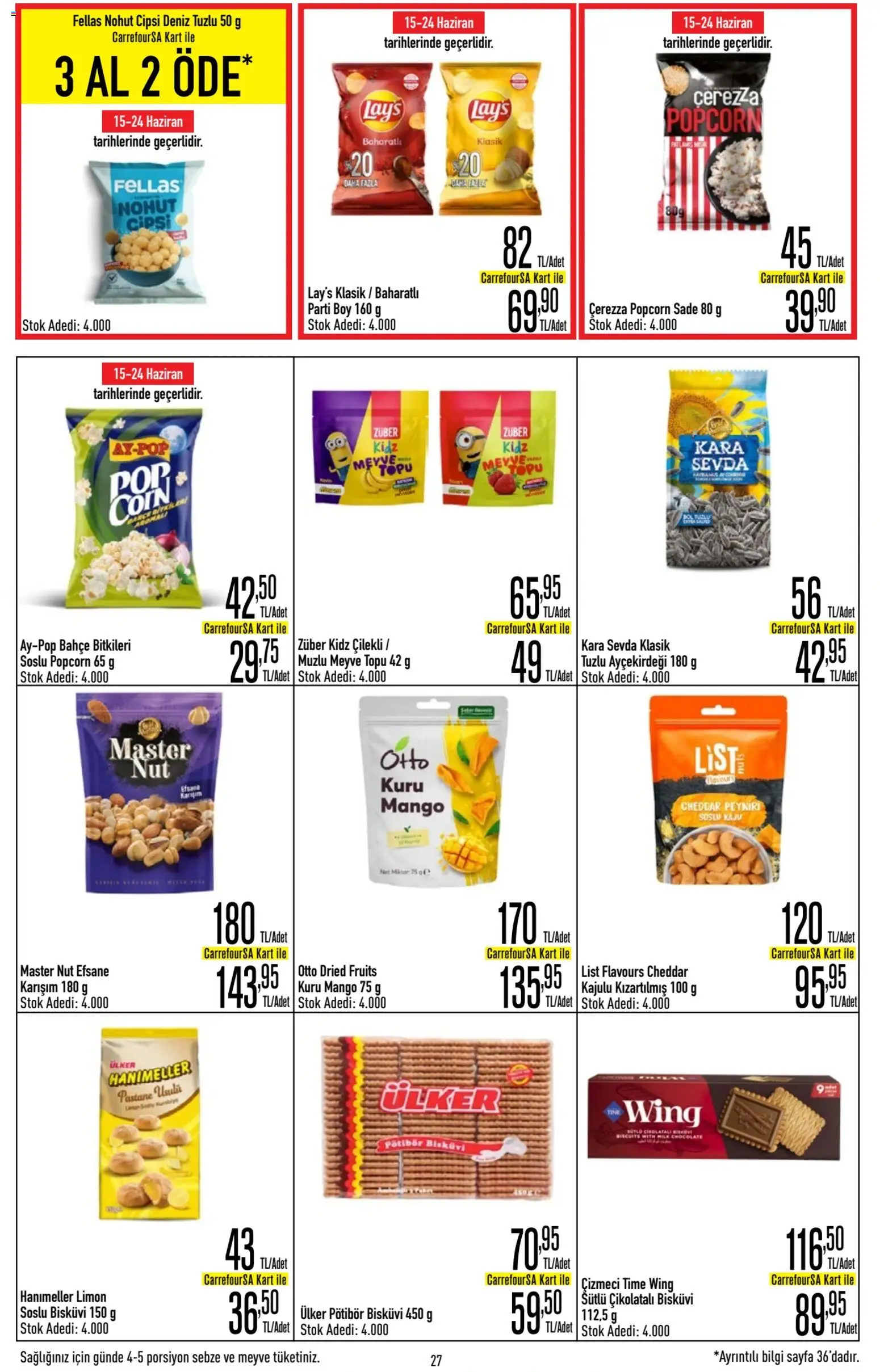 CarrefourSA Katalog - 11.06.2026 tarihinden itibaren geçerlidir | Sayfa: 27 | Ürünler: Sebze, Meyve, Mango, Bisküvi