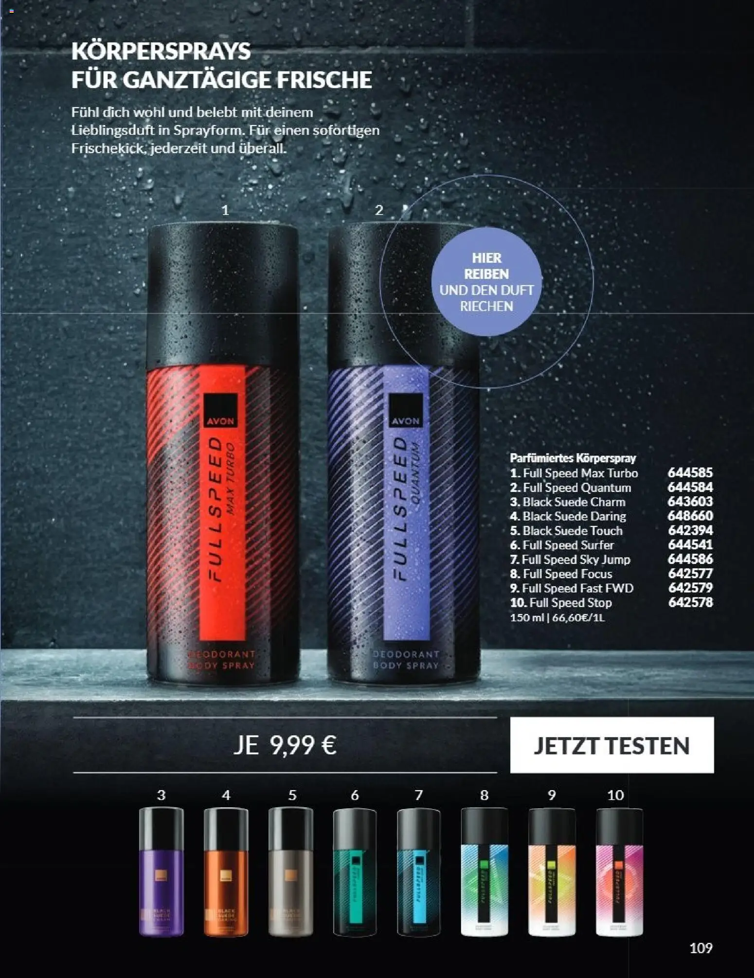 AVON Katalog September 2026 – gültig ab 01.09.2026 | Seite: 105 | Produkte: Duft, Deodorant, Körperspray