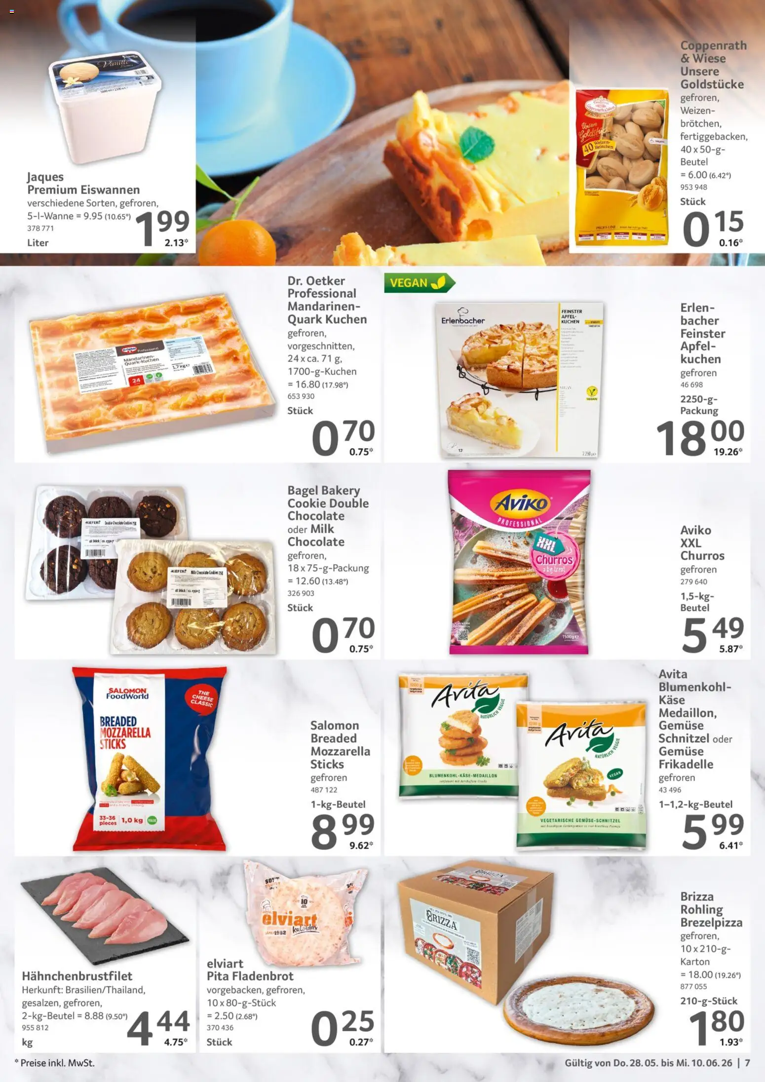 Selgros Gastronomie – gültig ab 28.05.2026 | Seite: 7 | Produkte: Äpfel, Mandarinen, Schnitzel, Kuchen