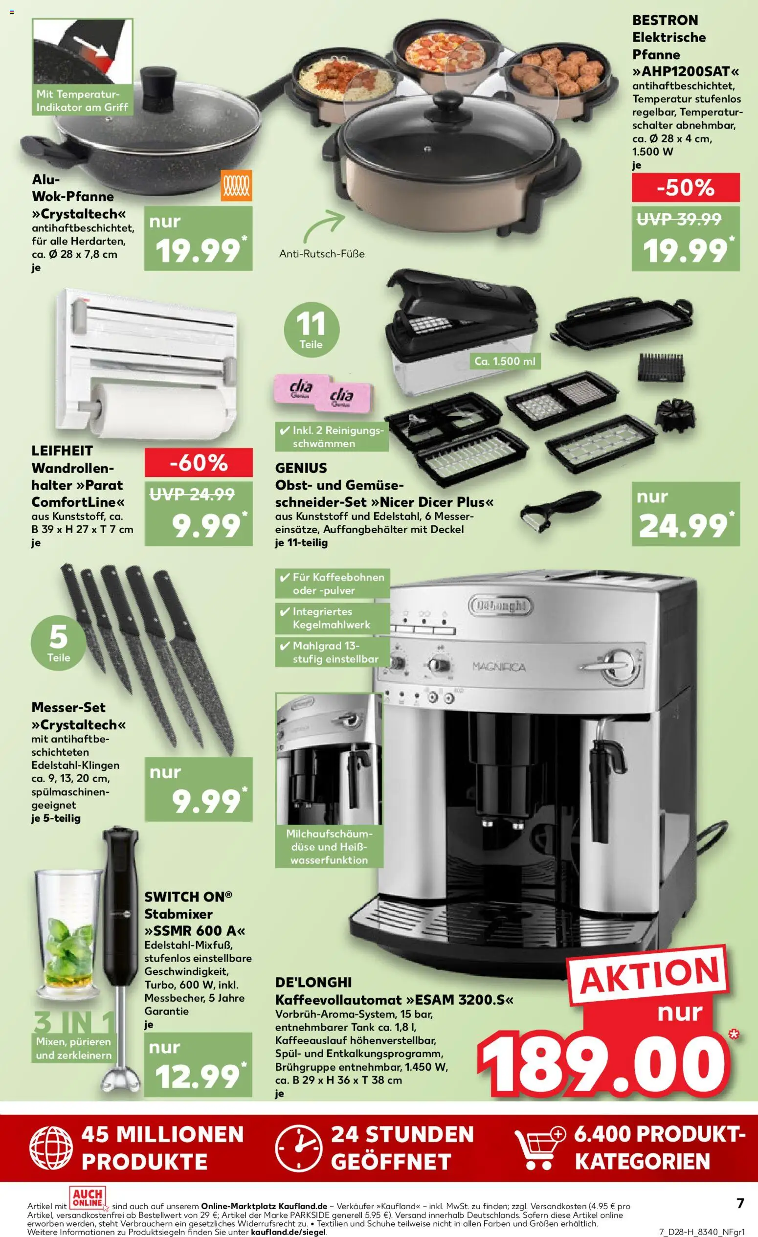 Kaufland Německo leták - Rostock od 09.07.2026 | Strana: 7 | Produkty: Parkside, Nicer Dicer, Leifheit