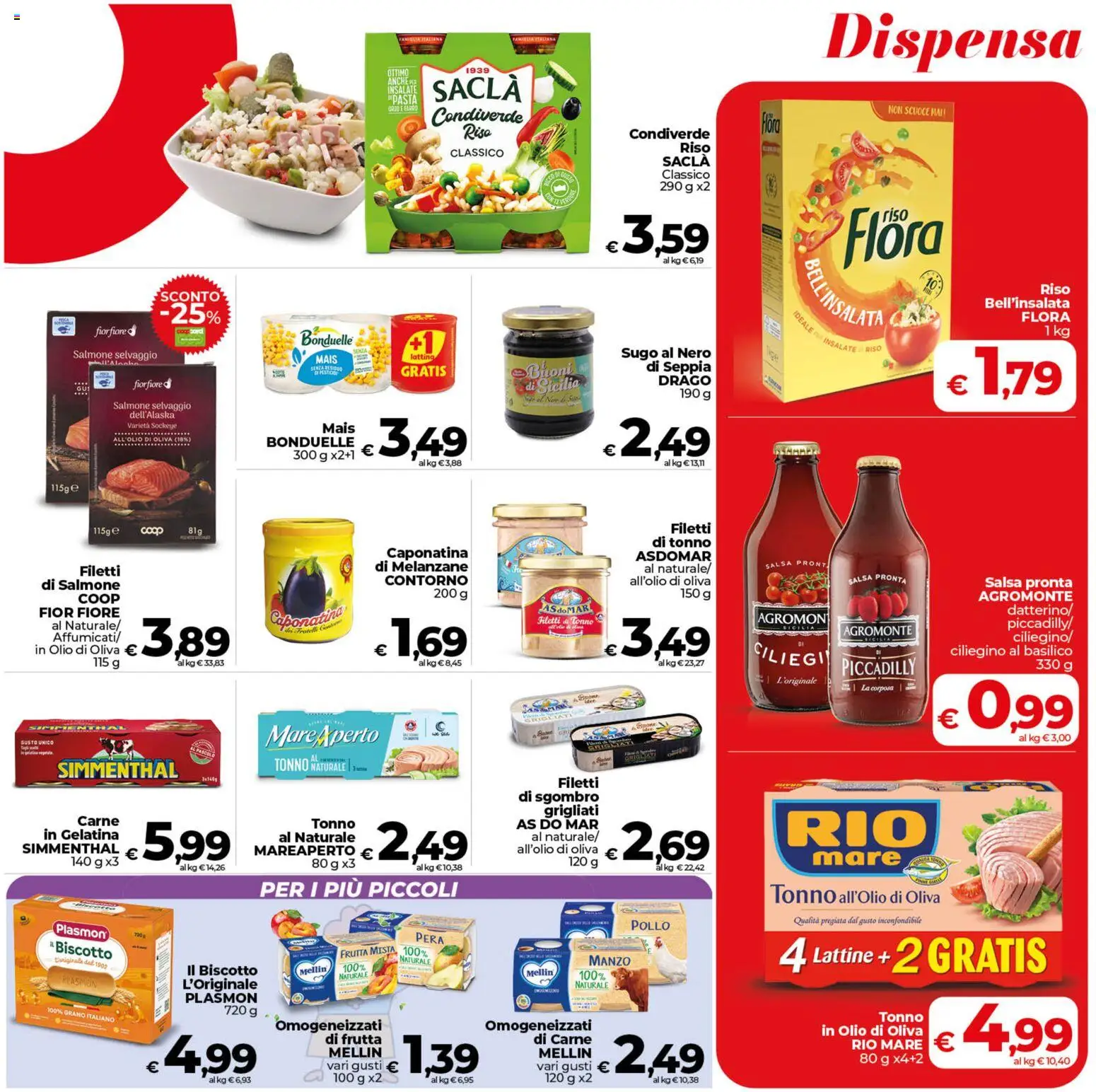 Volantino COOP del 30/07/2026 | Pagina: 21 | Prodotti: Pollo, Frutta, Pasta, Sugo