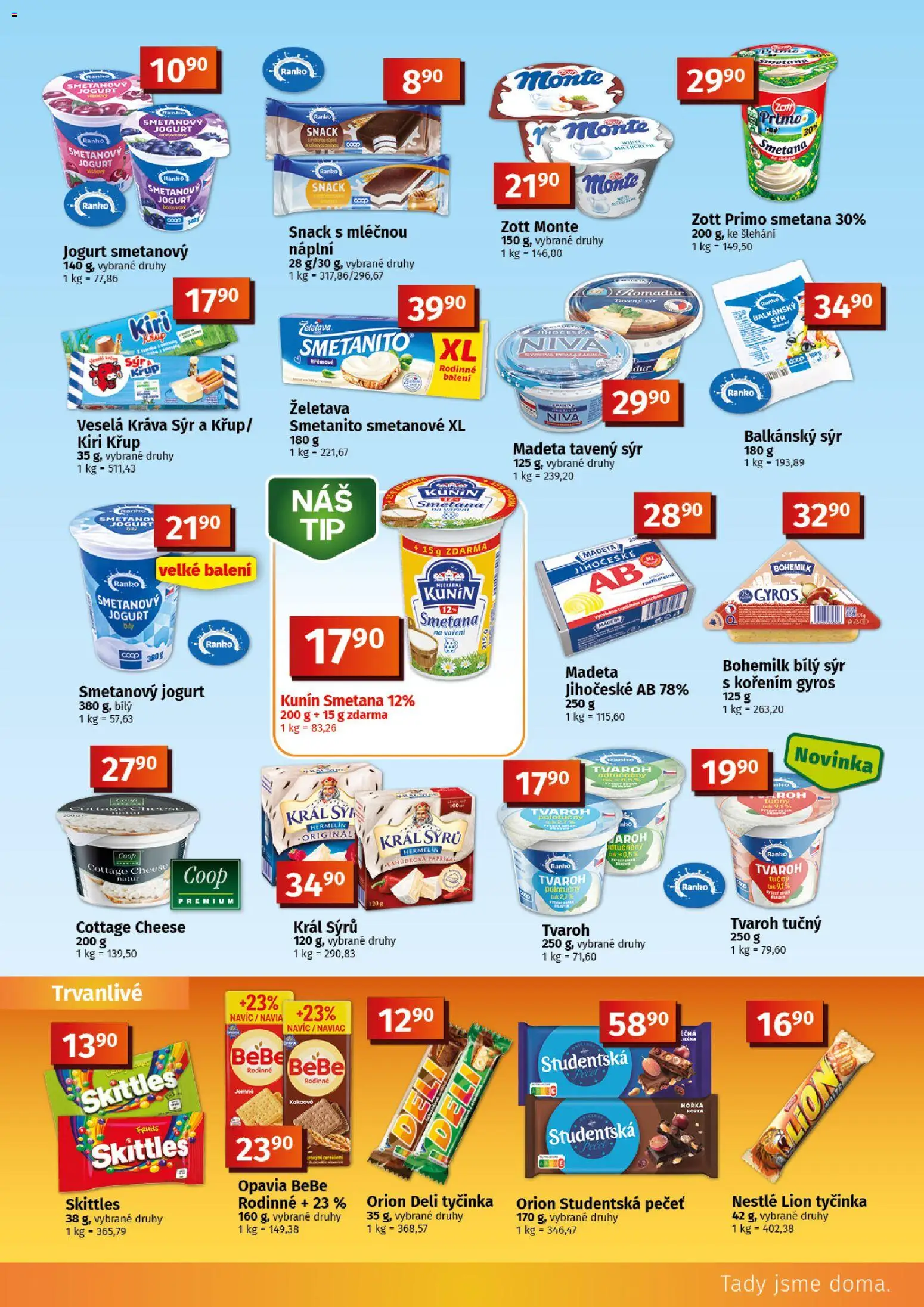 Coop leták - Tuty od 15.07.2026 | Strana: 5 | Produkty: Smetana, Gyros, Studentská pečeť, Bebe