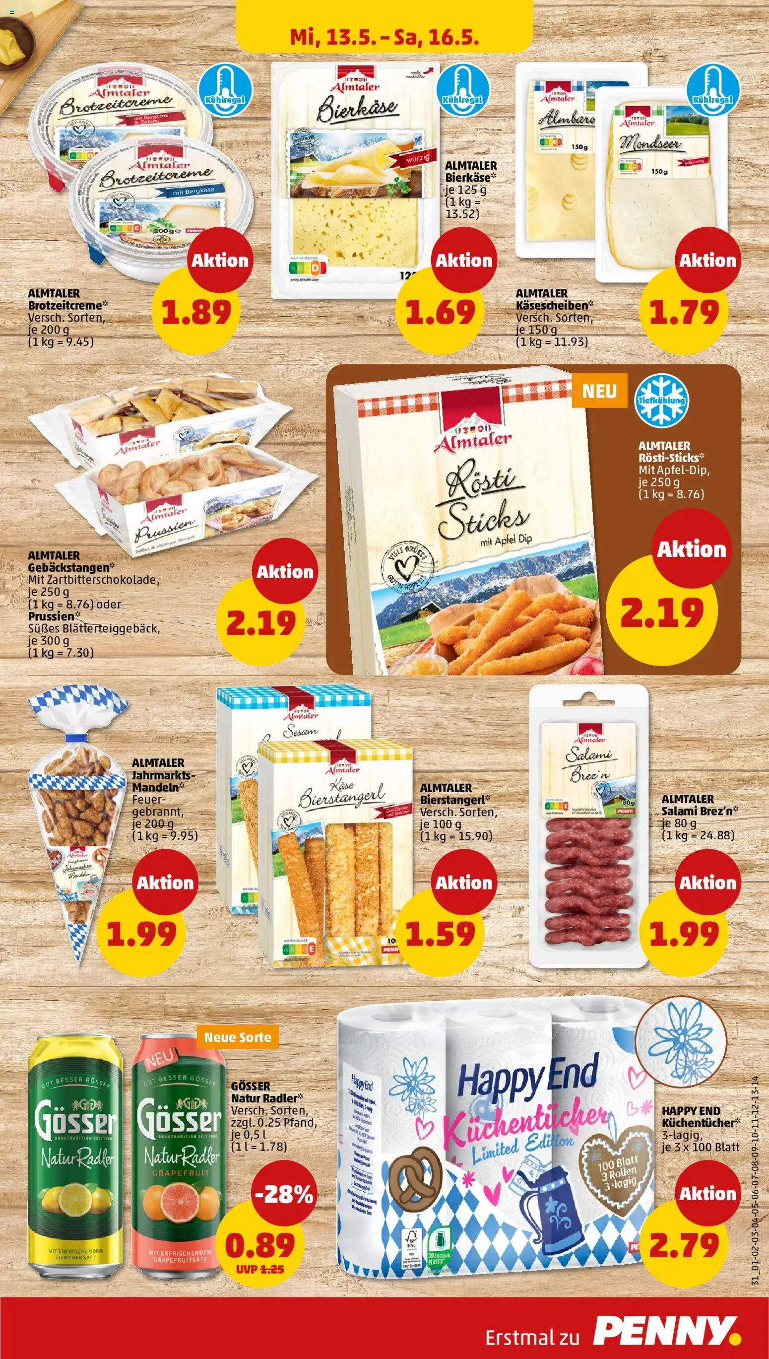 Penny Prospekt 	 – gültig ab 11.05.2026 | Seite: 33 | Produkte: Käse, Äpfel, Grapefruit, Salami
