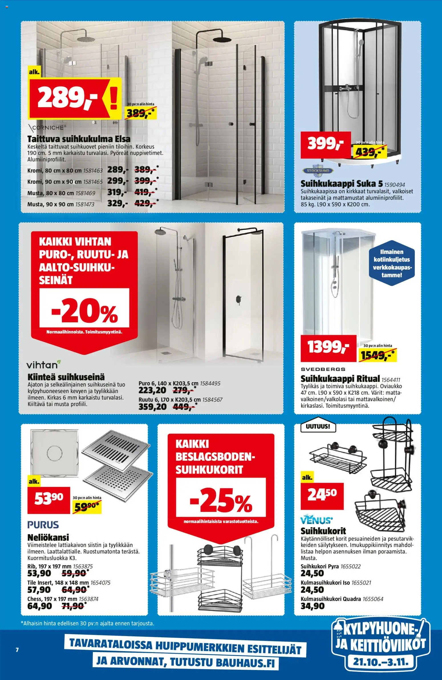 Bauhaus tarjoukset – voimassa 21/10/2026 alkaen | Sivu: 7