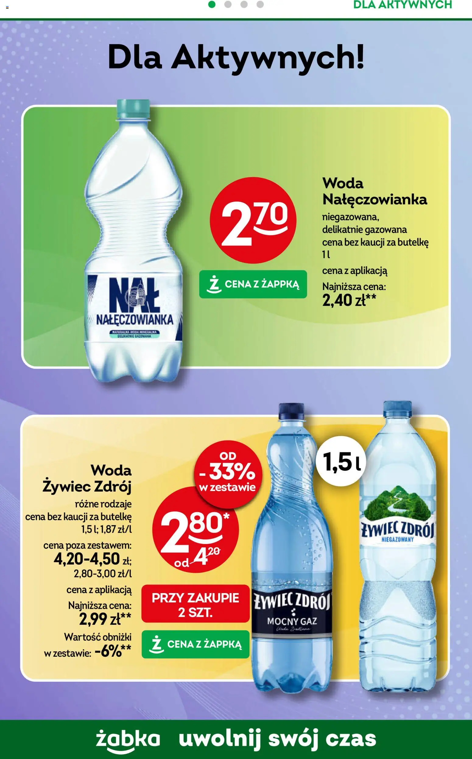 Żabka gazetka od 07.10.2026 | Strona: 72 | Produkty: Woda Nałęczowianka, Woda