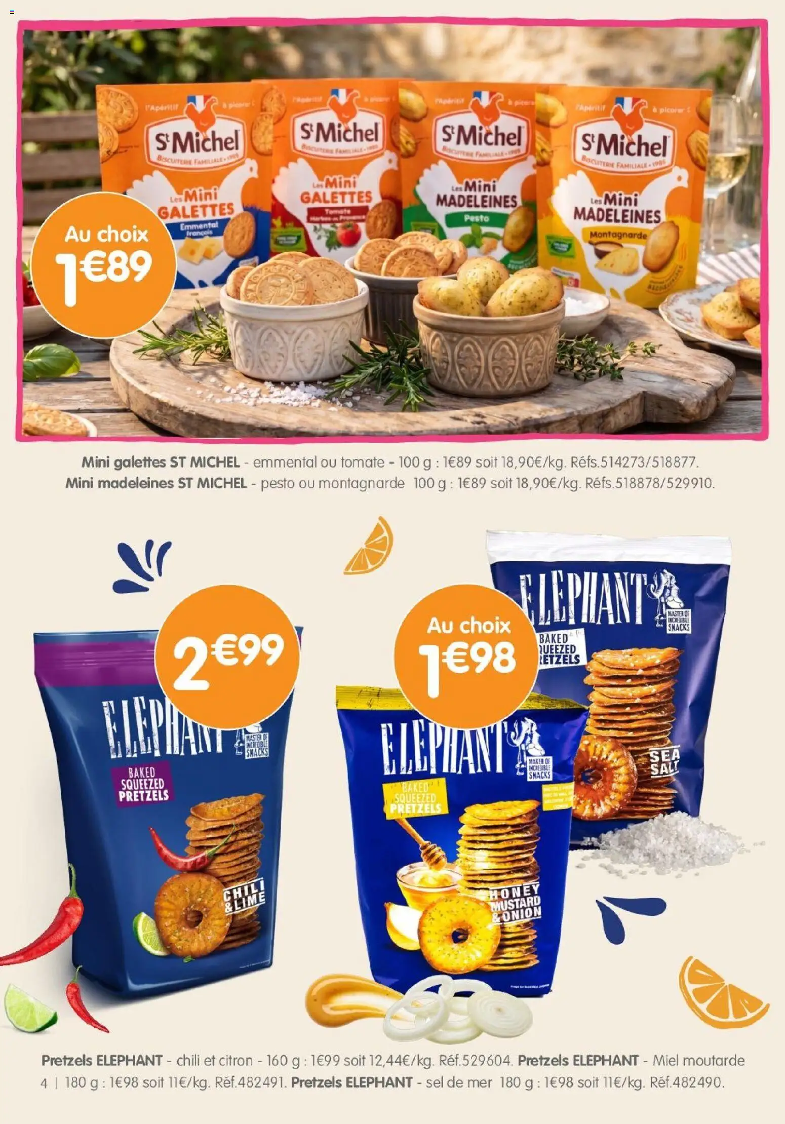 {H1} | Page: 4 | Produits: Emmental, Miel, Sel, Moutarde