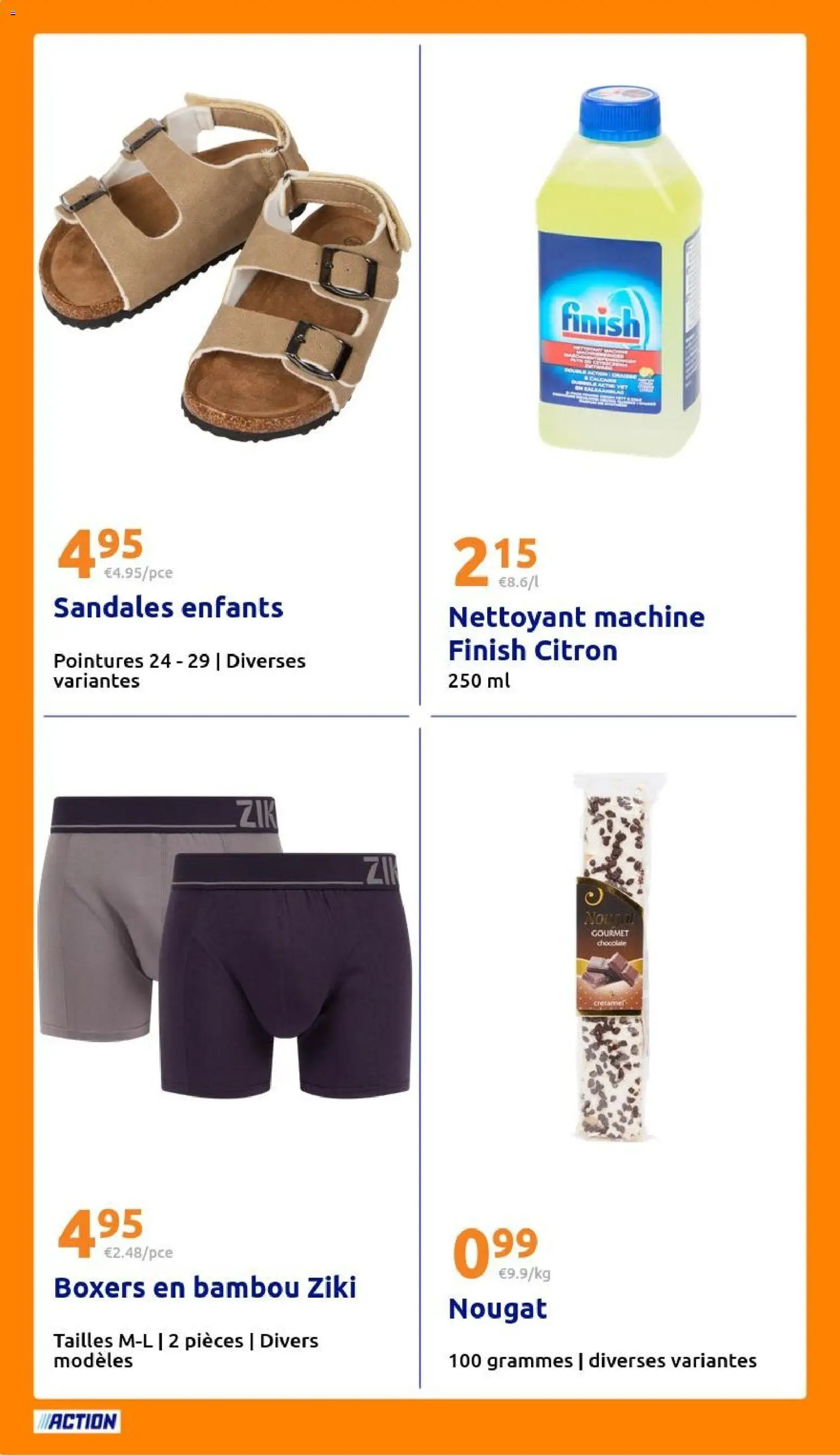 {H1} | Page: 32 | Produits: Nougat, Boxers, Bambou, Sandales