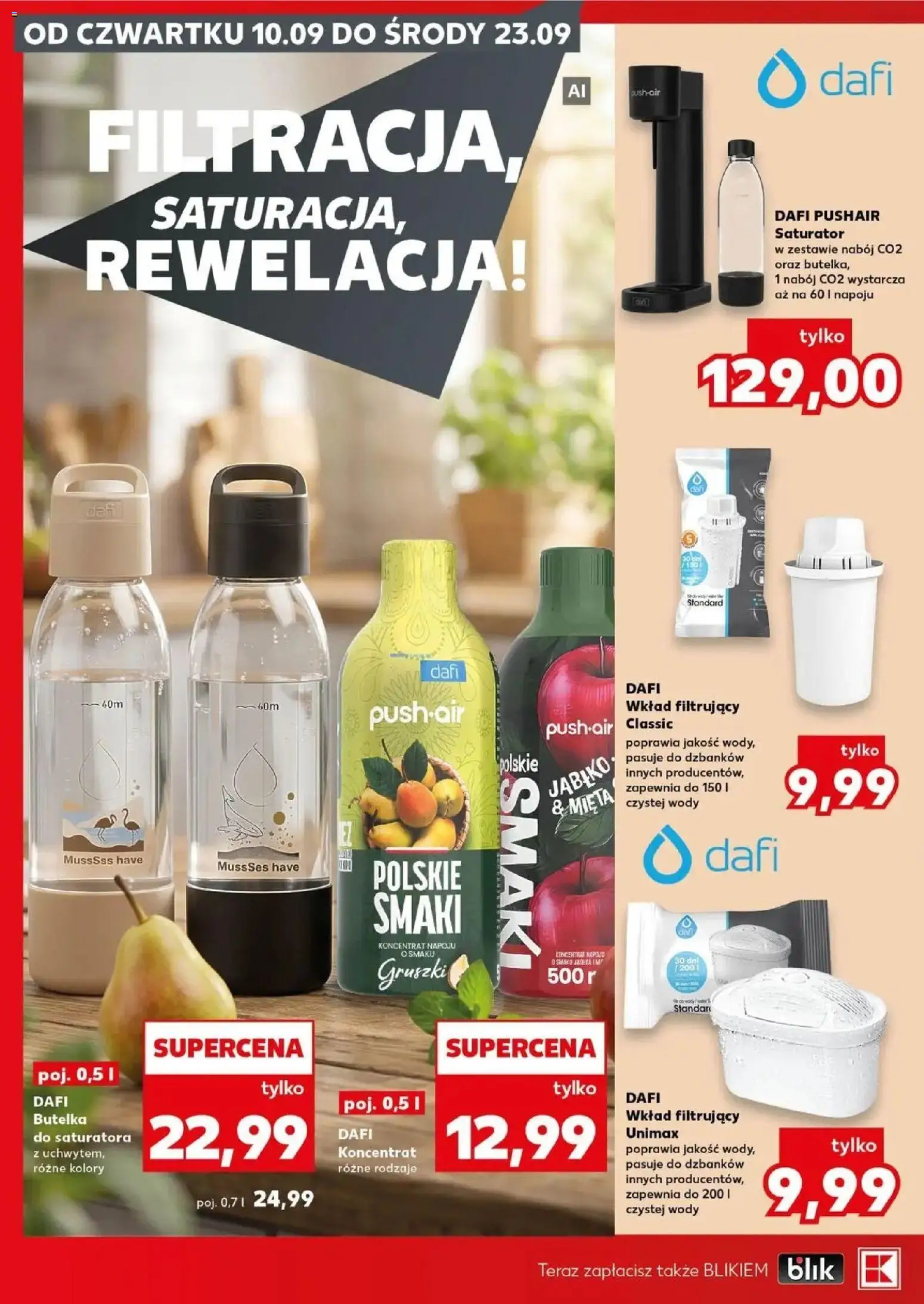 Kaufland gazetka - Złap Okazje od 10.09.2026 - od jutra PDF | Strona: 2 | Produkty: Gruszki, Mięta, Butelka dafi