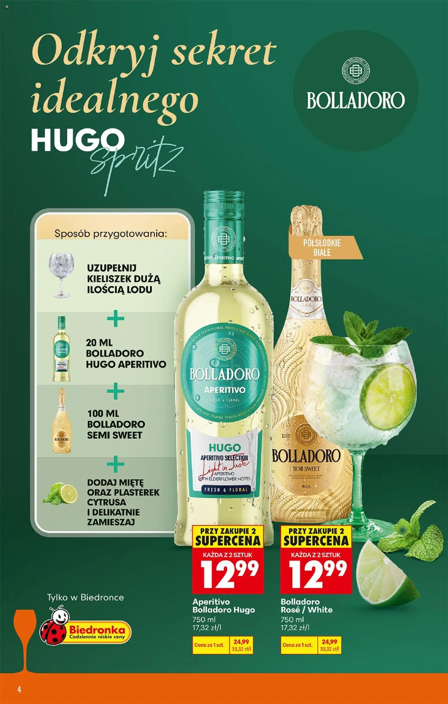 Biedronka Polsko leták - Czas na toast od 04.05.2026 | Strana: 4 | Produkty: Pivo, Aperitivo