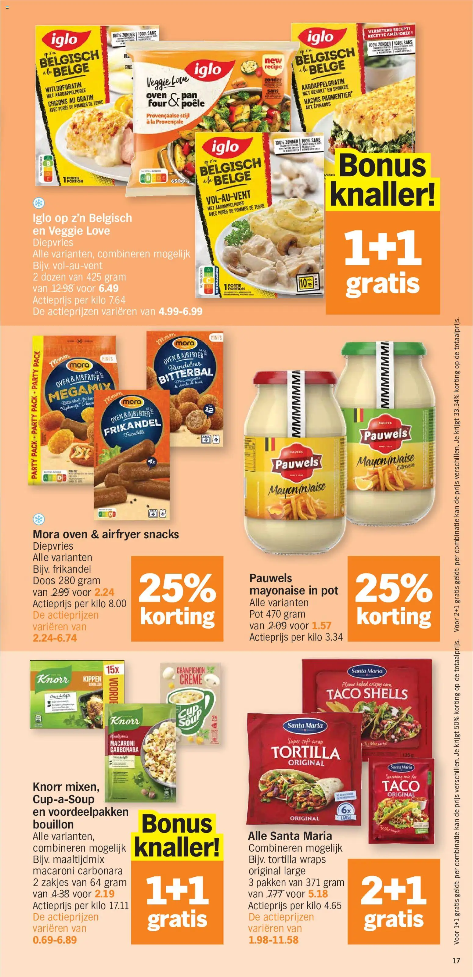 {H1} | Pagina: 17 | Producten: Macaroni, Bouillon, Spinazie, Champignon