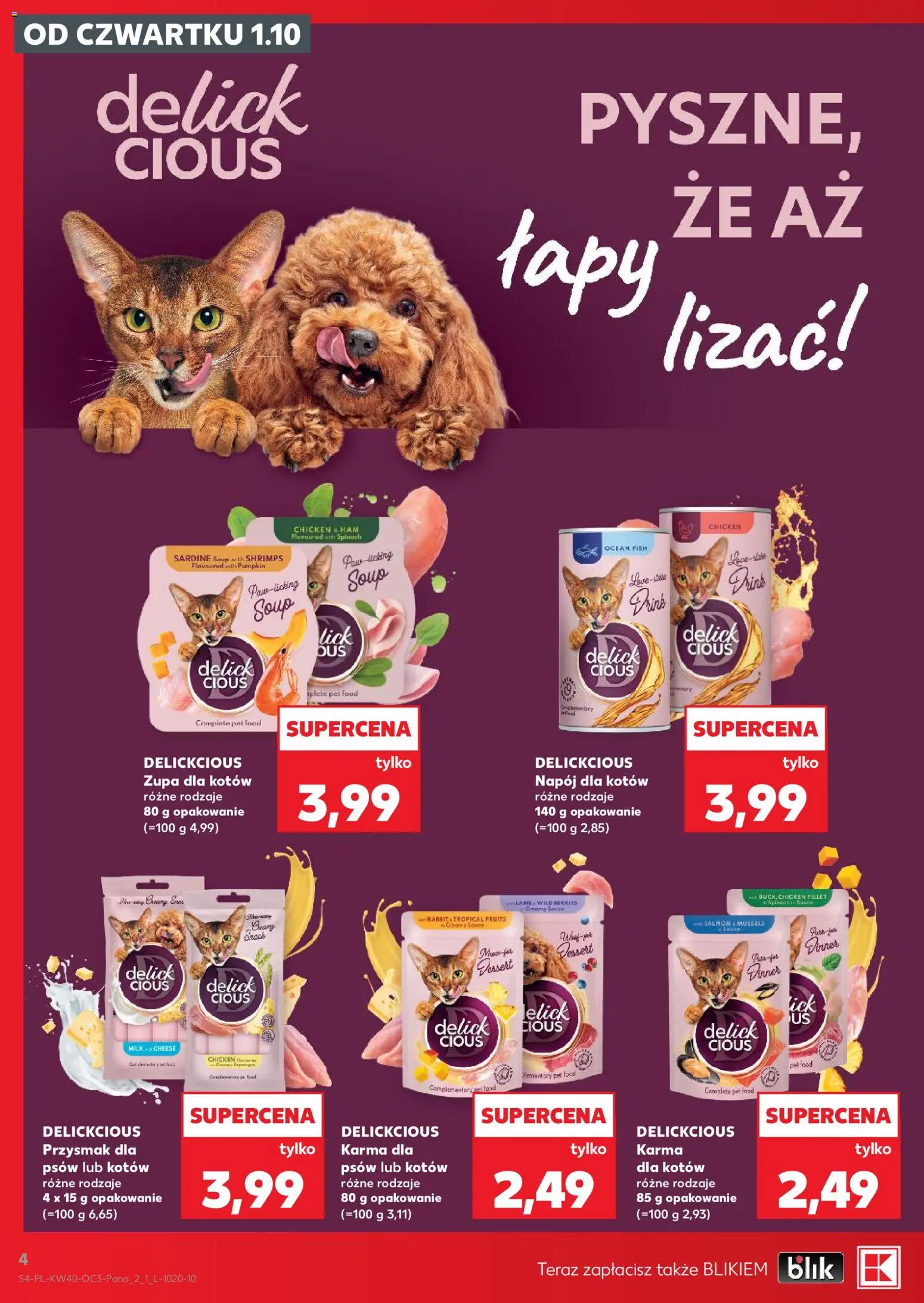 Kaufland Polsko leták - Katalog z karmami i akcesoriami dla zwierzaków od 01.10.2026 | Strana: 4
