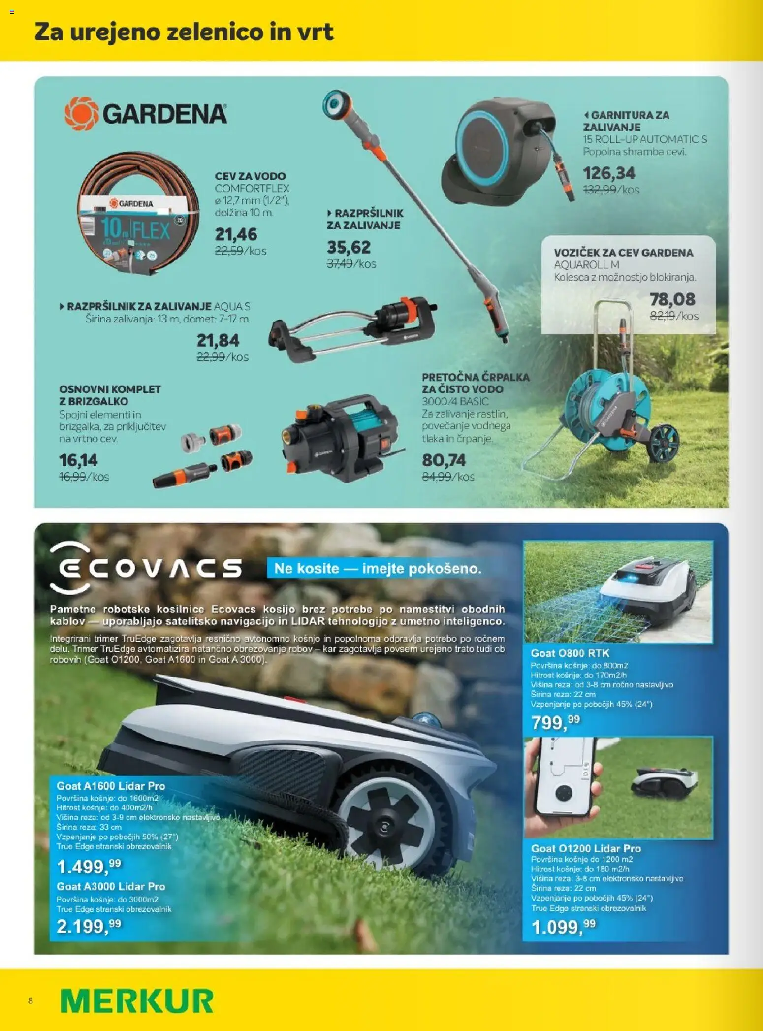 Novi Merkur katalog ponudbe – veljaven od 06.05.2026 | Stran: 8 | Izdelki: Črpalka, Voziček