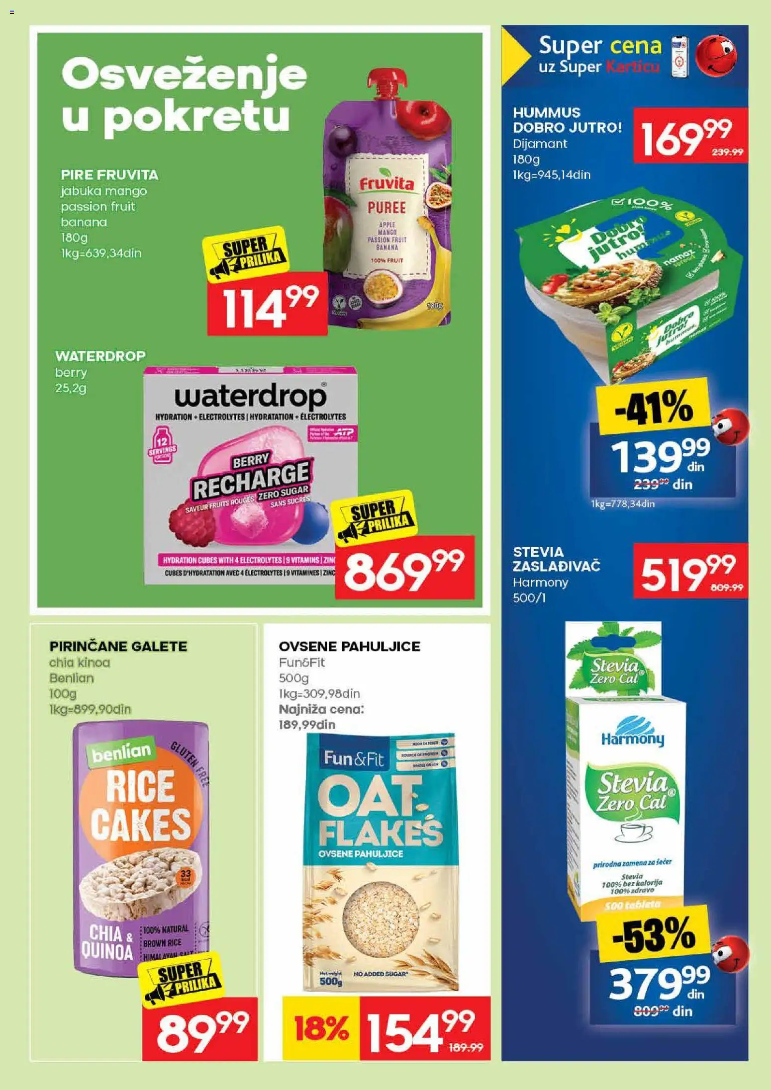 Roda katalog - važi od 31.08.2026 | Strana: 29 | Proizvode: Namaz, Quinoa, Ovsene pahuljice, Galete