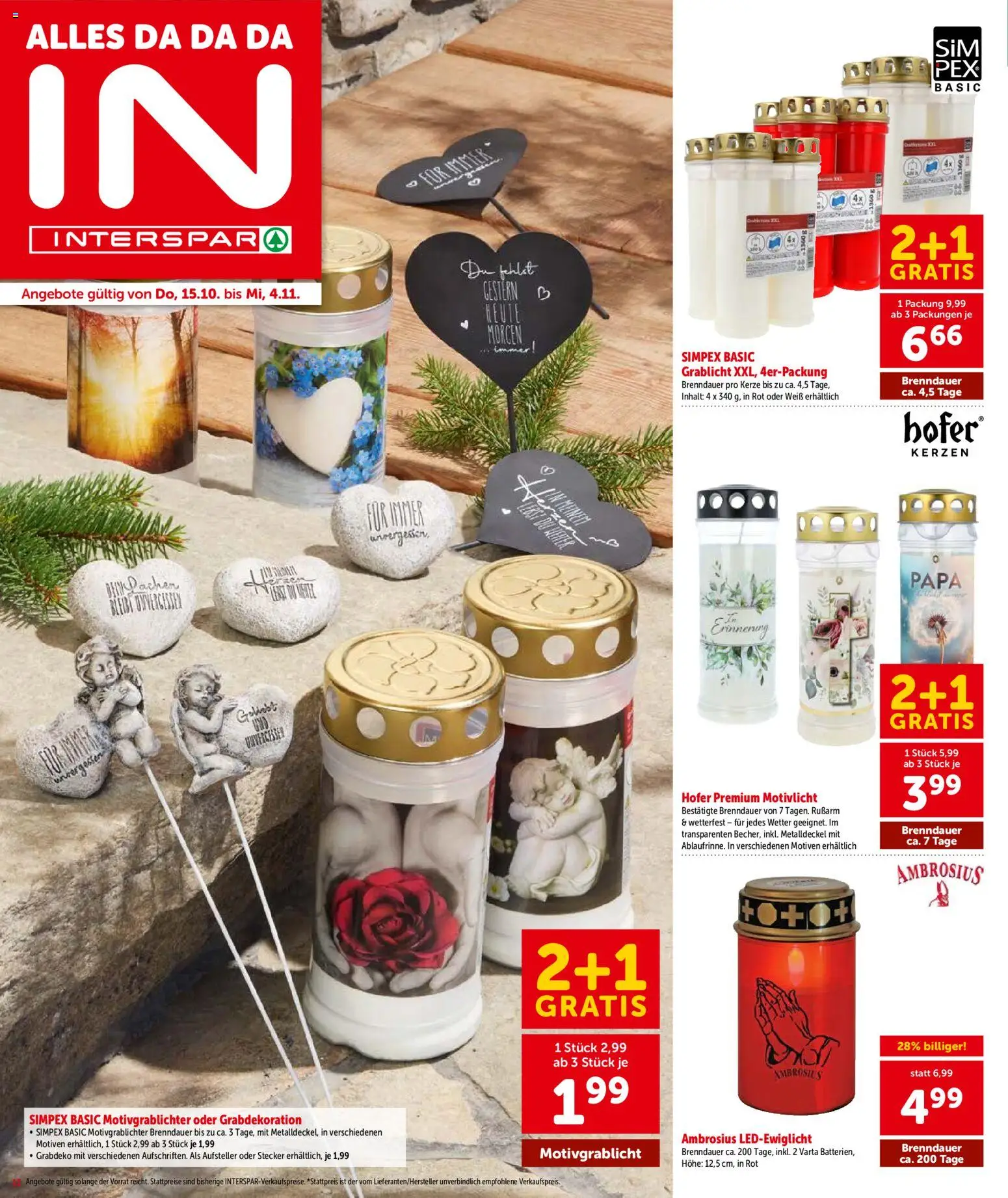 Interspar Flugblatt - Salzburg gültig ab 13.10.2026 | Seite: 12 | Produkte: Kerzen