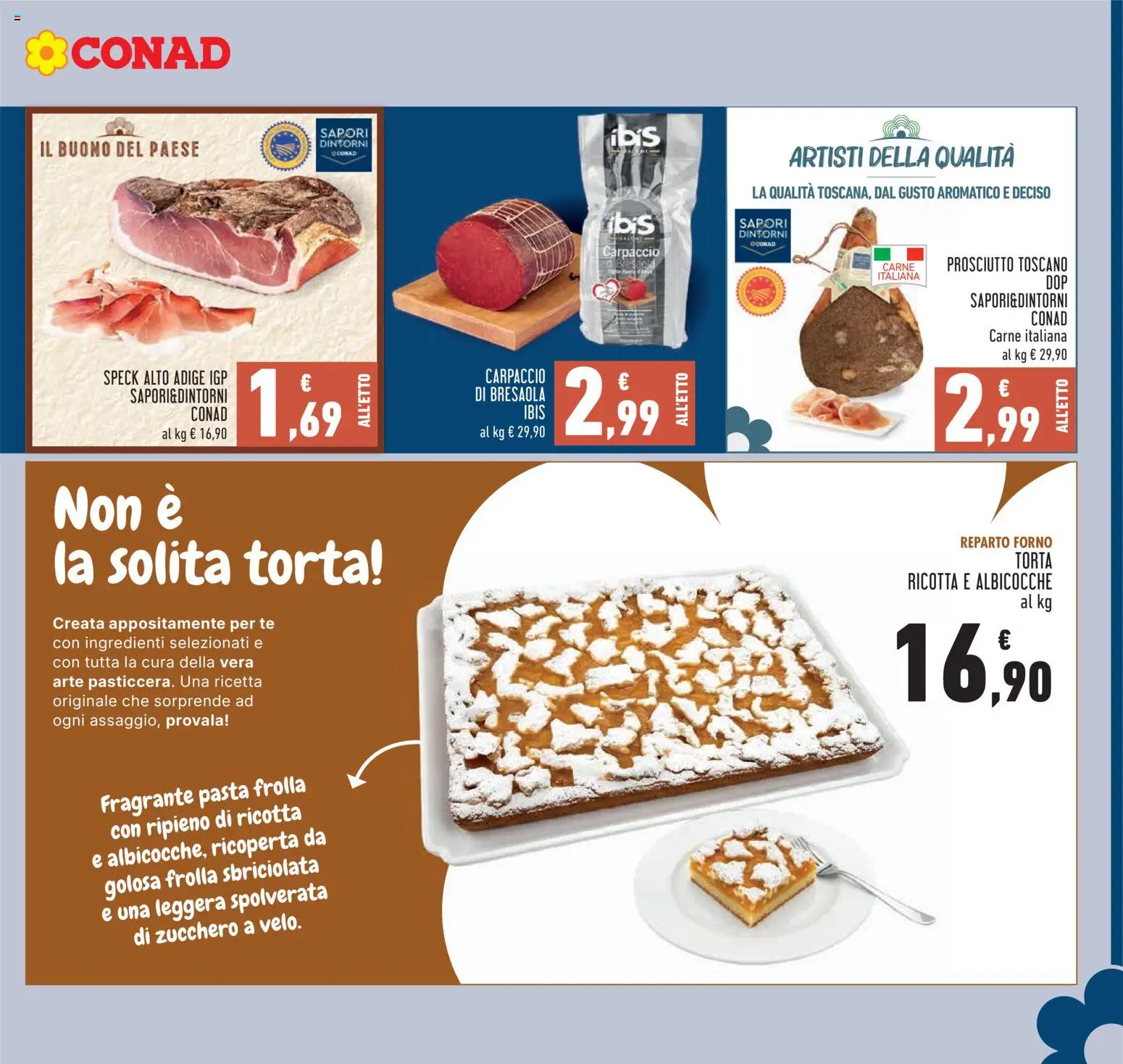 Volantino Conad del 18.06.2026 | Pagina: 9 | Prodotti: Tè, Zucchero, Pasta, Albicocche