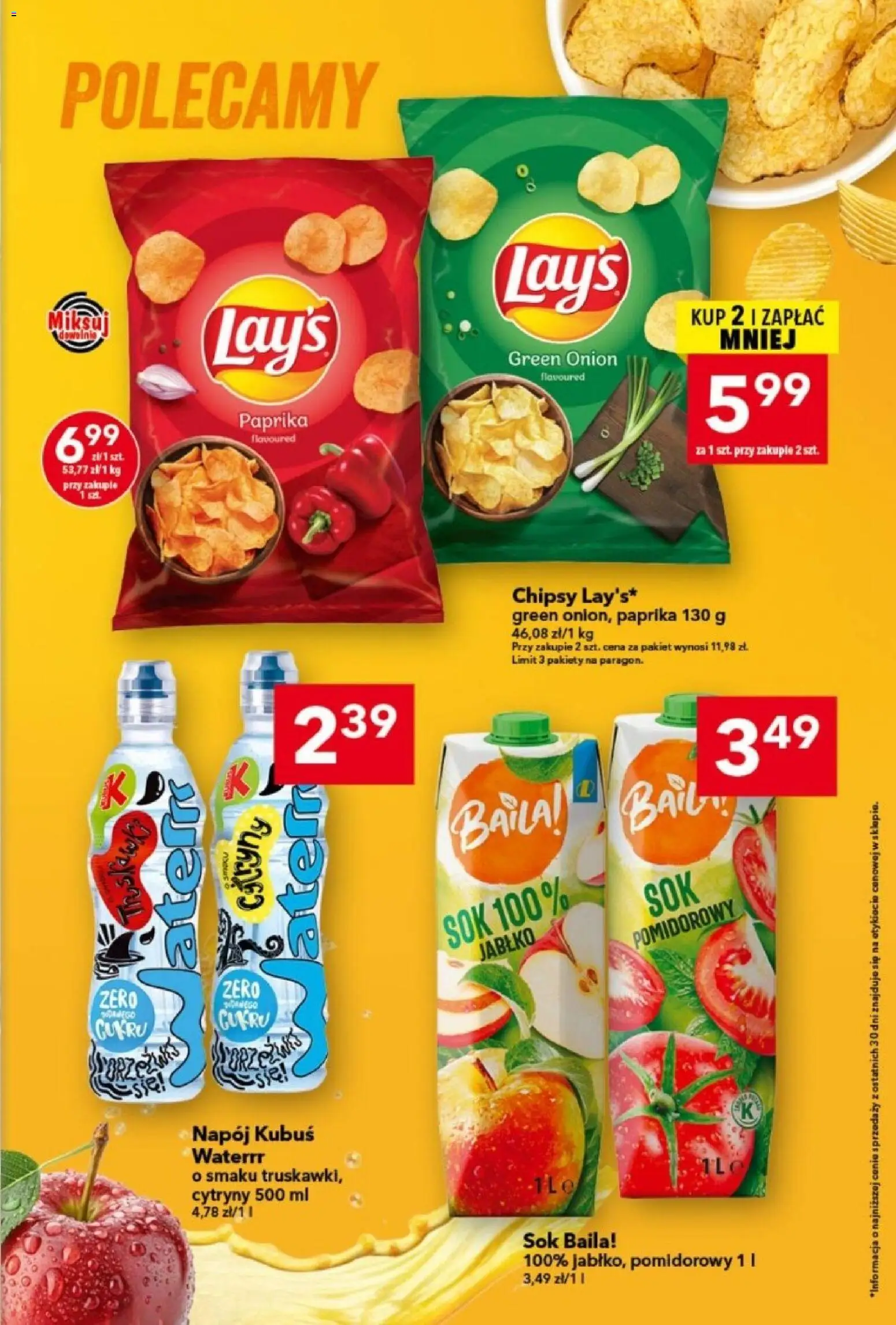 Lewiatan gazetka od 30.07.2026 | Strona: 7 | Produkty: Chipsy, Kubuś, Cytryny, Sok