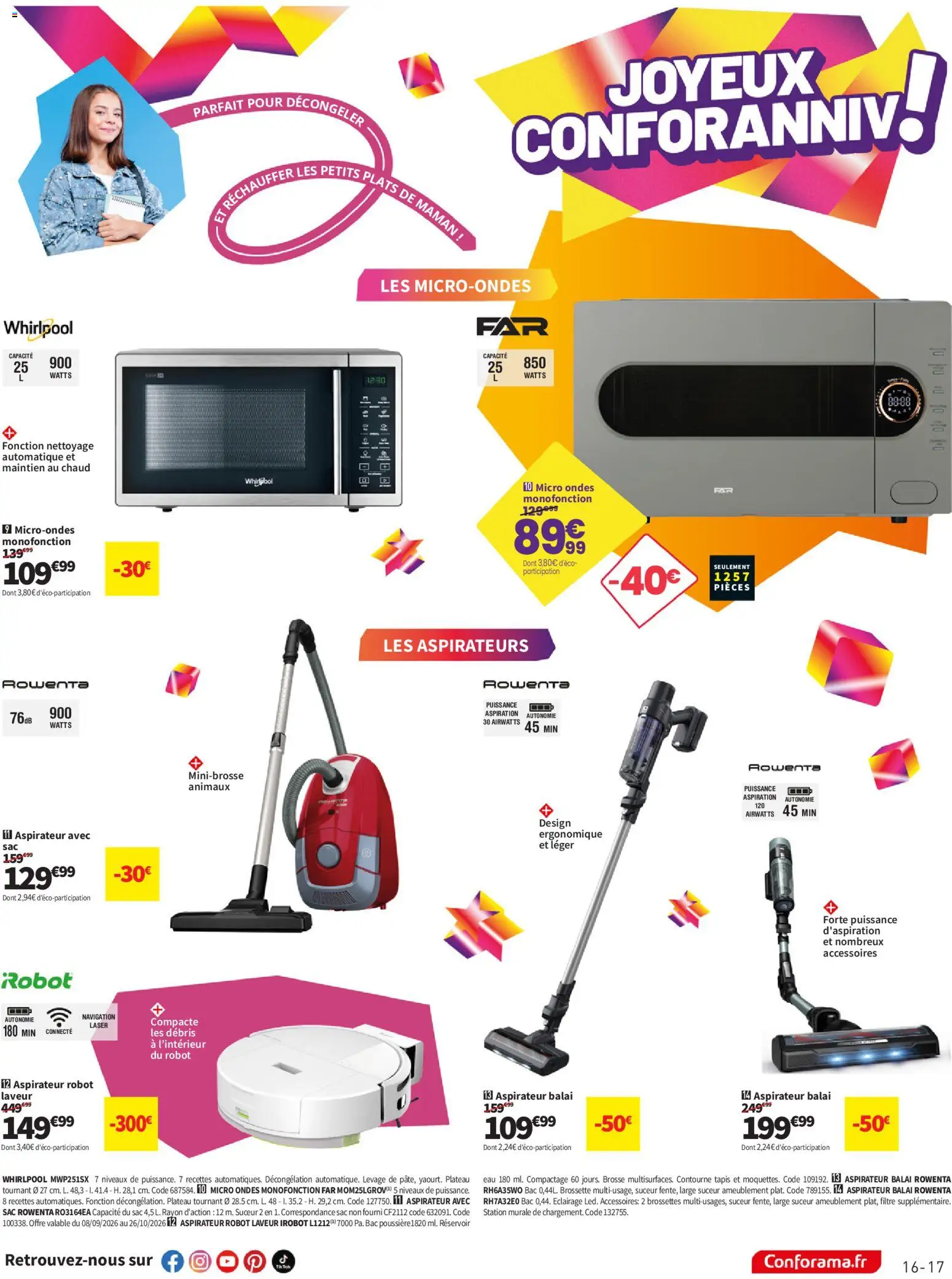 {H1} | Page: 17 | Produits: Plateau tournant, Sac, Plateau, Aspirateur balai