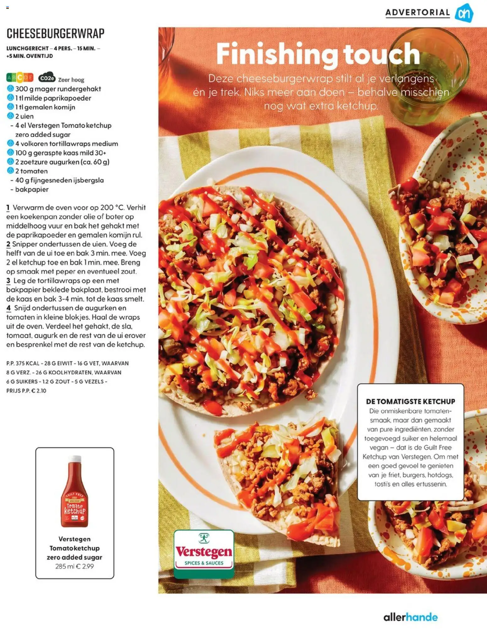 {H1} | Pagina: 12 | Producten: Kaas, IJsbergsla, Geraspte kaas, Zout