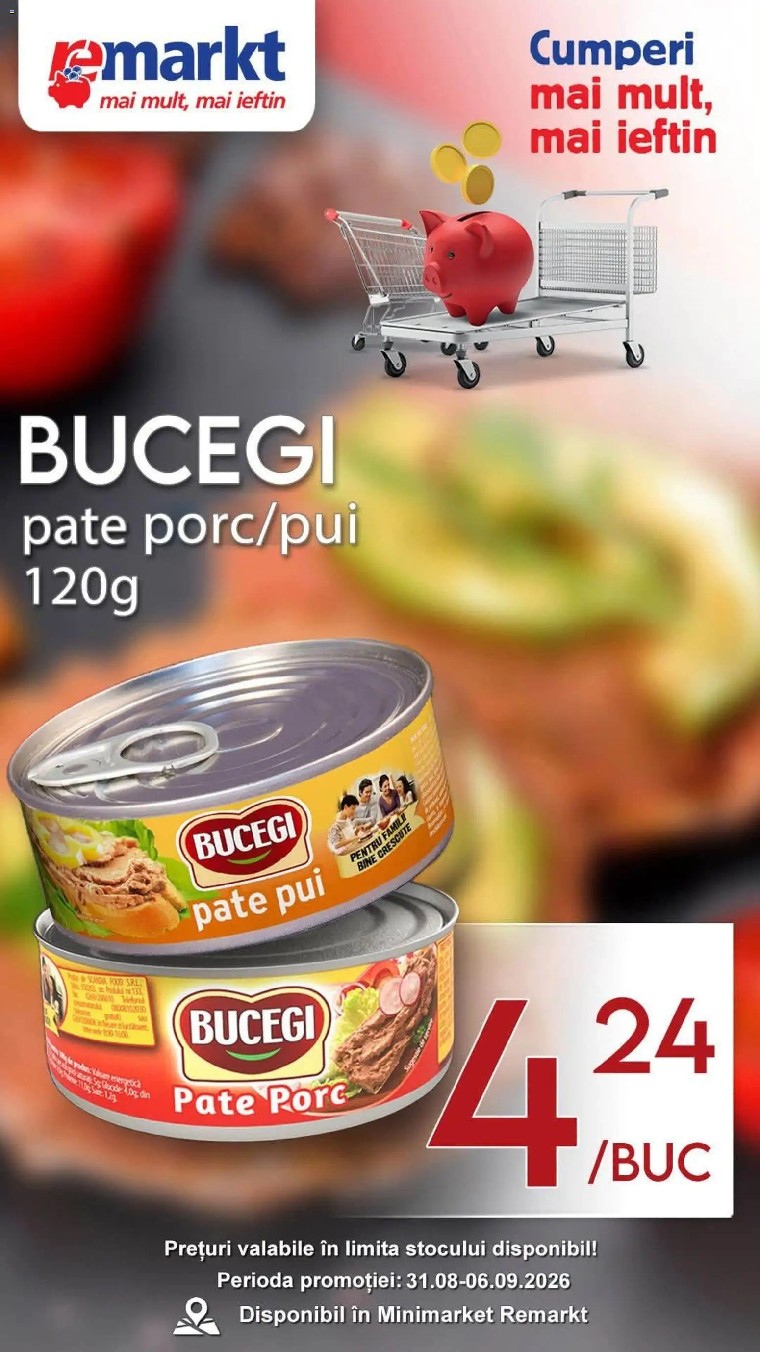 Noul catalog Remarkt – valabil de la 31.08.2026 | Pagină: 3 | Produse: Pui, Pate