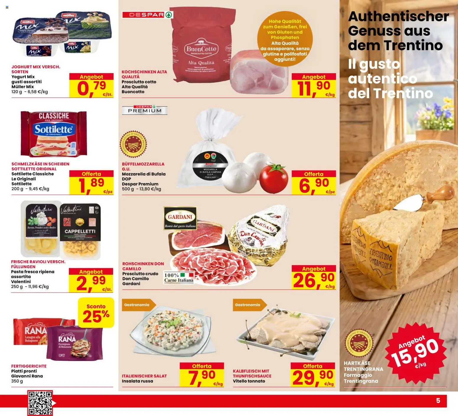 Volantino Eurospar del 17/08/2026 | Pagina: 5 | Prodotti: Piatti, Pasta, Vitello, Carne