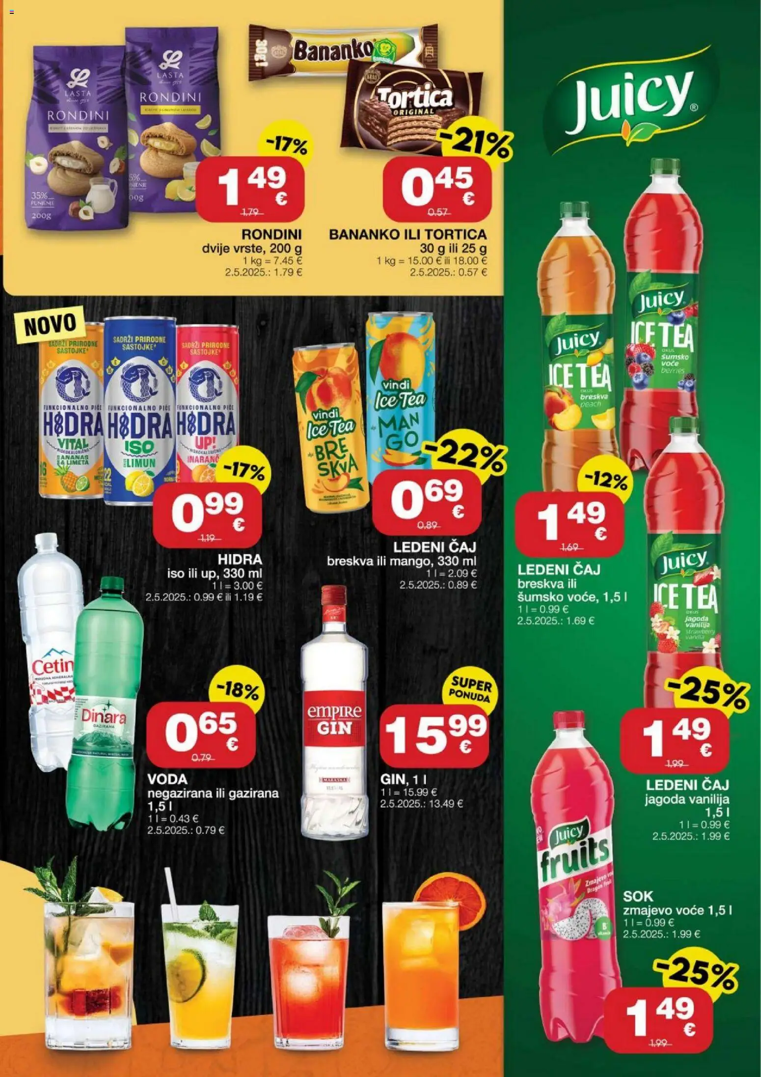 Stanić Diskont katalog | vrijedi od 09.07.2026 | Stranica: 9 | Proizvodi: Ledeni čaj, Čaj, Voda, Breskva