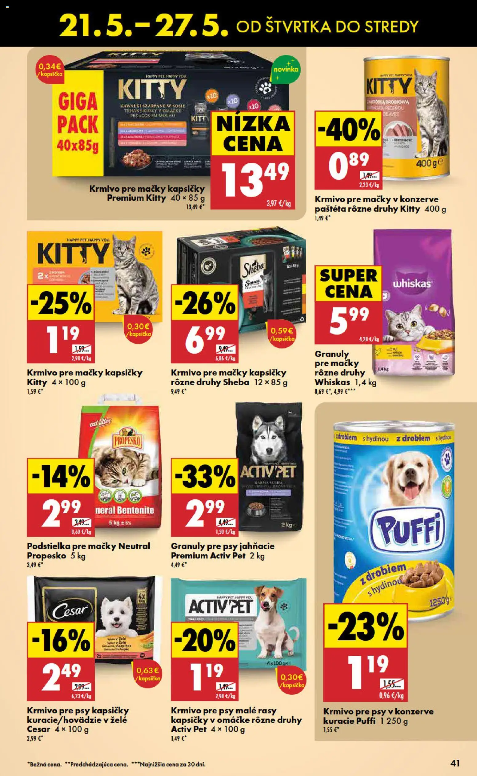 Nové Biedronka akcie – leták je platný od 21.05.2026 | Strana: 41 | Produkty: Whiskas
