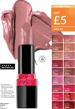Preview of AVON - Offers valid from 01.06.2026 | Page: 41 | Products: Lipstick, Cappuccino, Accessoires tir à l’Arc, Coffee