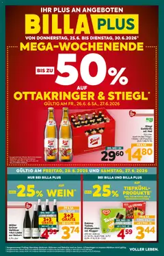 Billa Plus Flugblatt ab 25.06.2026 gültig