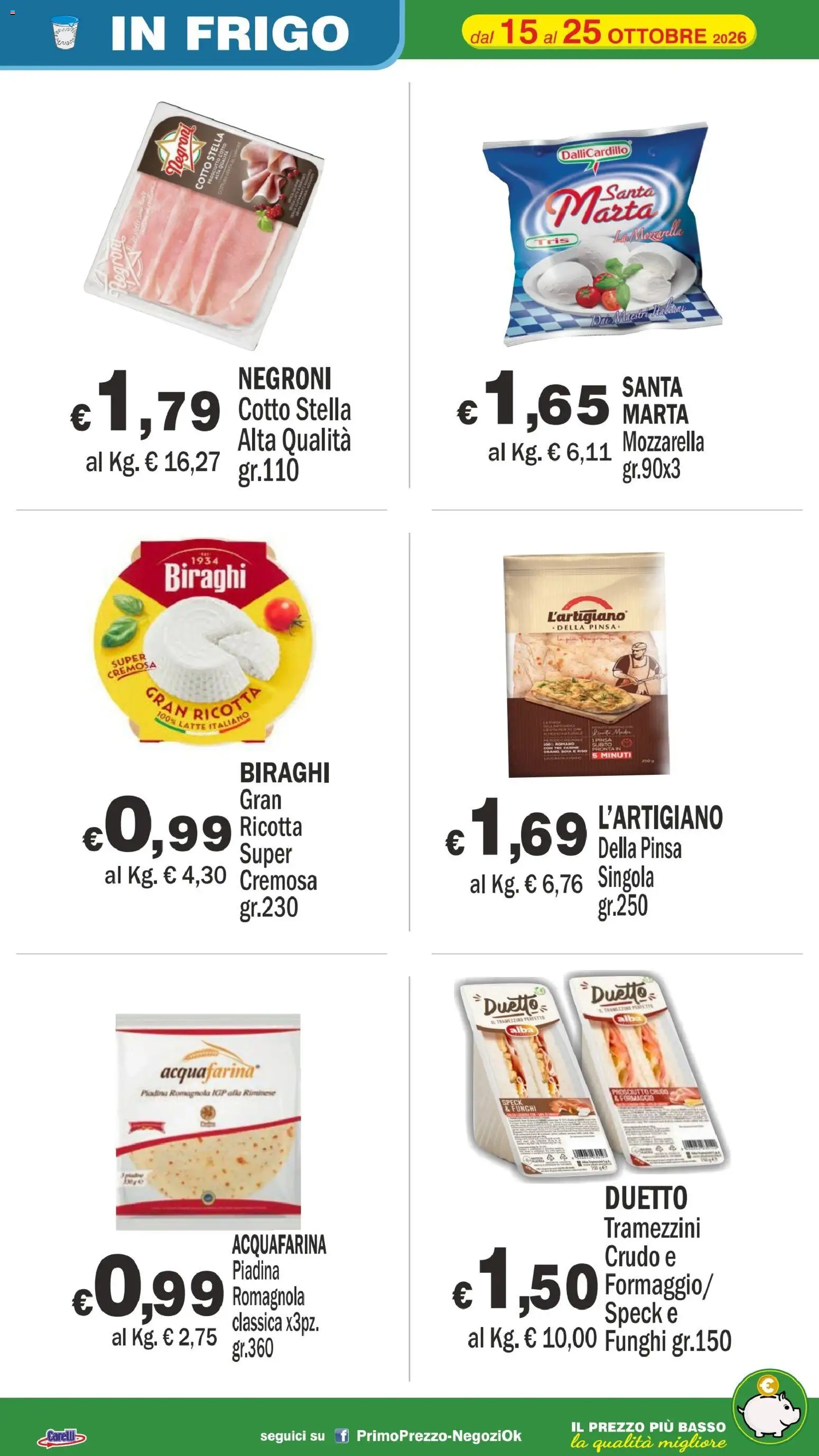 Volantino Primo Prezzo del 15/10/2026 | Pagina: 56