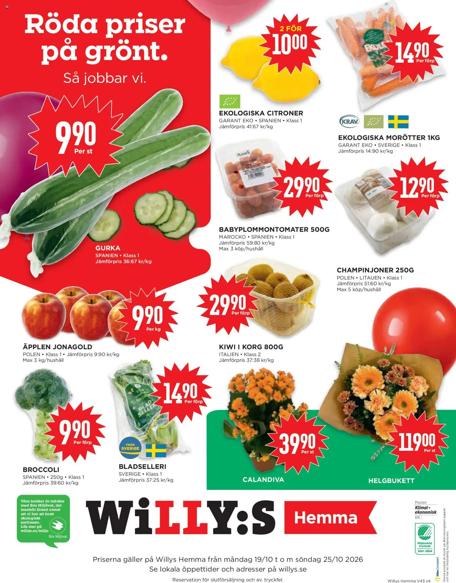 Willys reklamblad aktuell från 19/10/2026 | Sida: 4