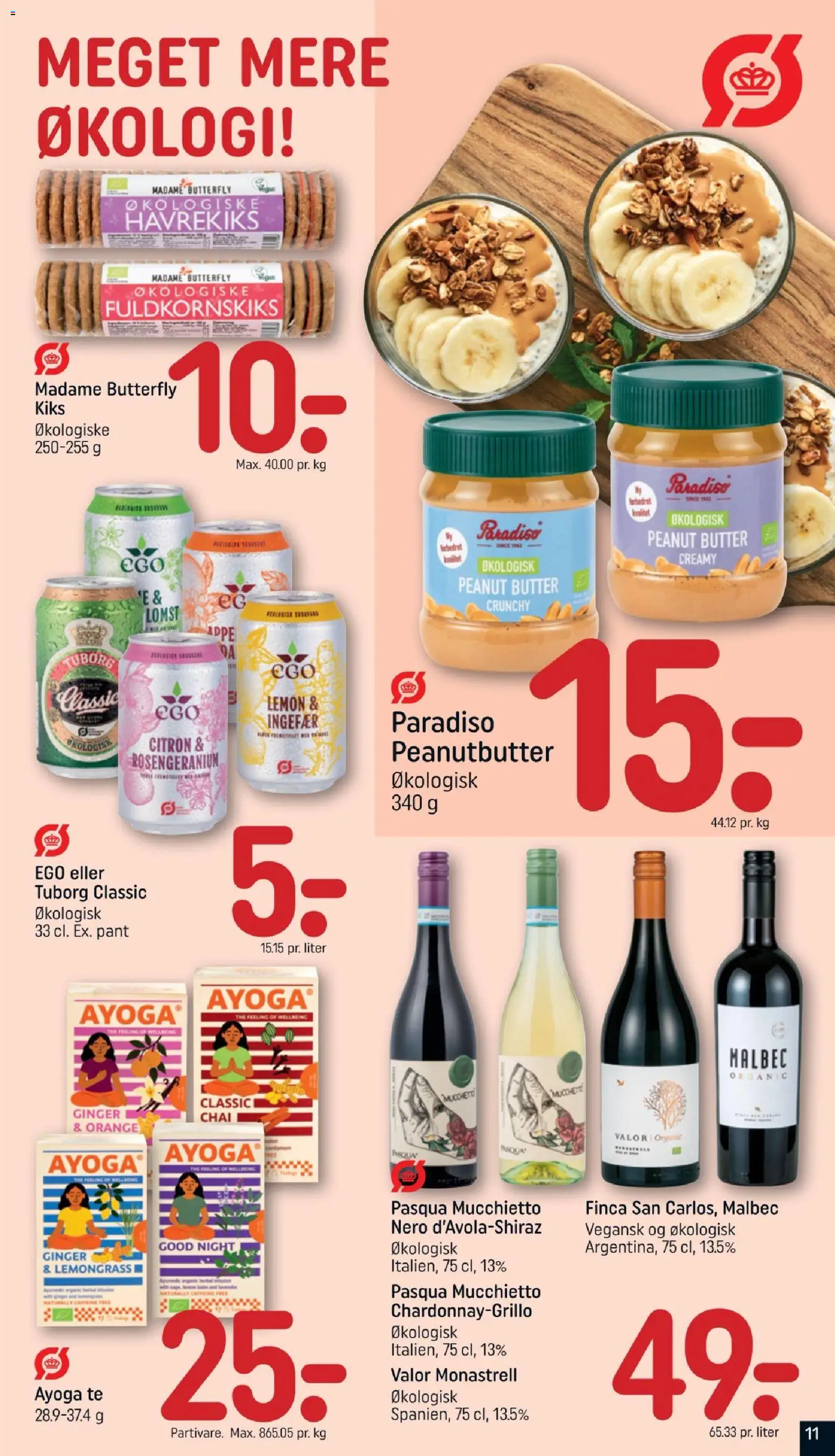 Rema 1000 tilbudsavis – gyldig fra 18/10/2026 | Side: 11 | Produkter: Ingefær, Te, Havrekiks, Peanutbutter