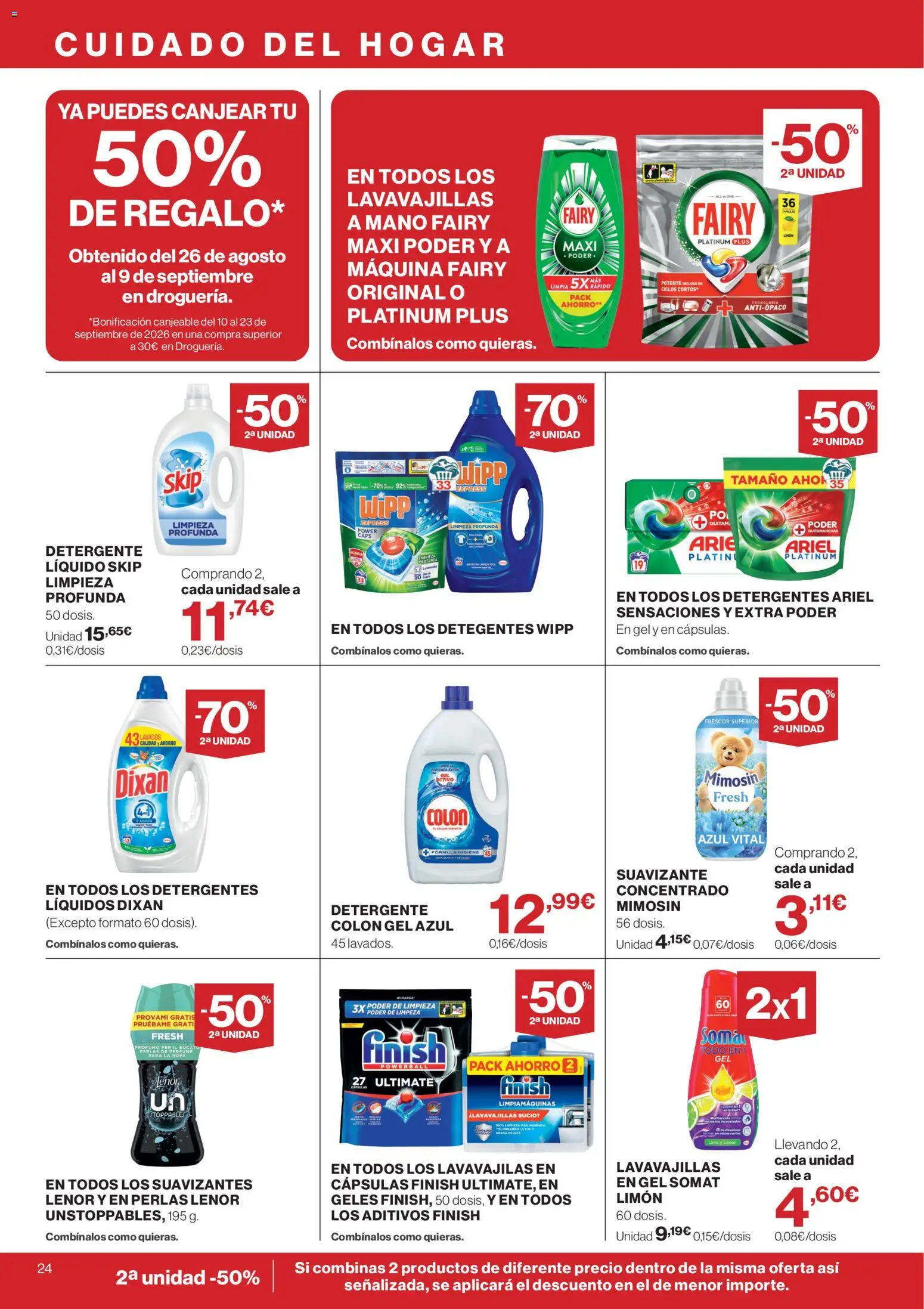 Supercor Canarias │ válido desde el 10/09/2026 | Página: 24 | Productos: Cápsulas, Limón, Ropa, Suavizante